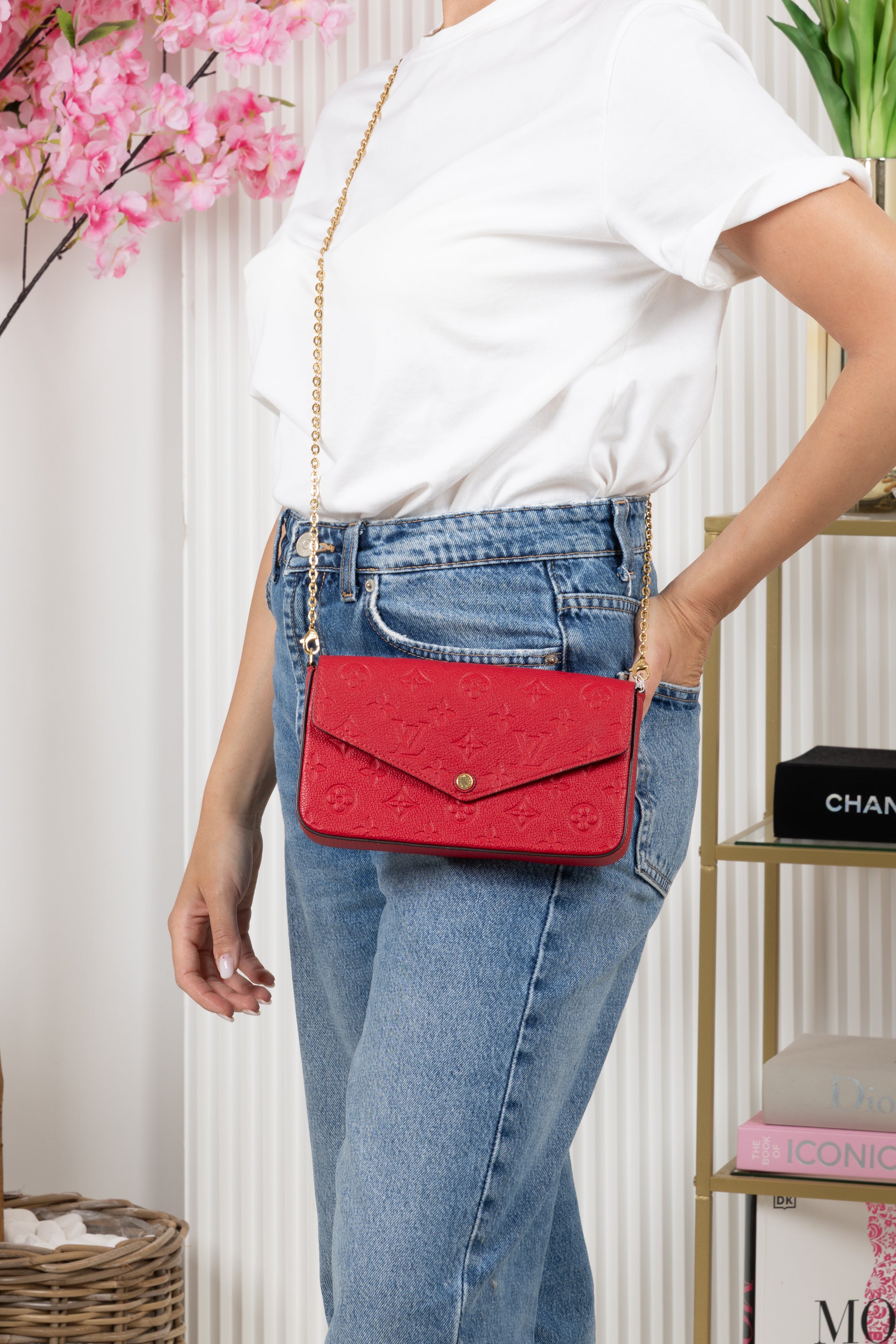 LOUIS VUITTON FELICIE ROSSA