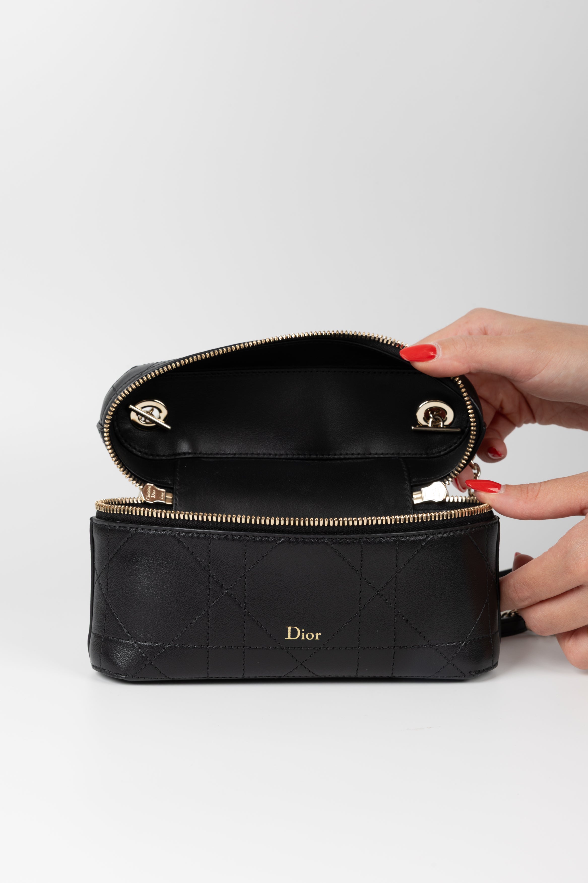 DIOR MINI BORSA TRIANON SOFT VANITY NERA