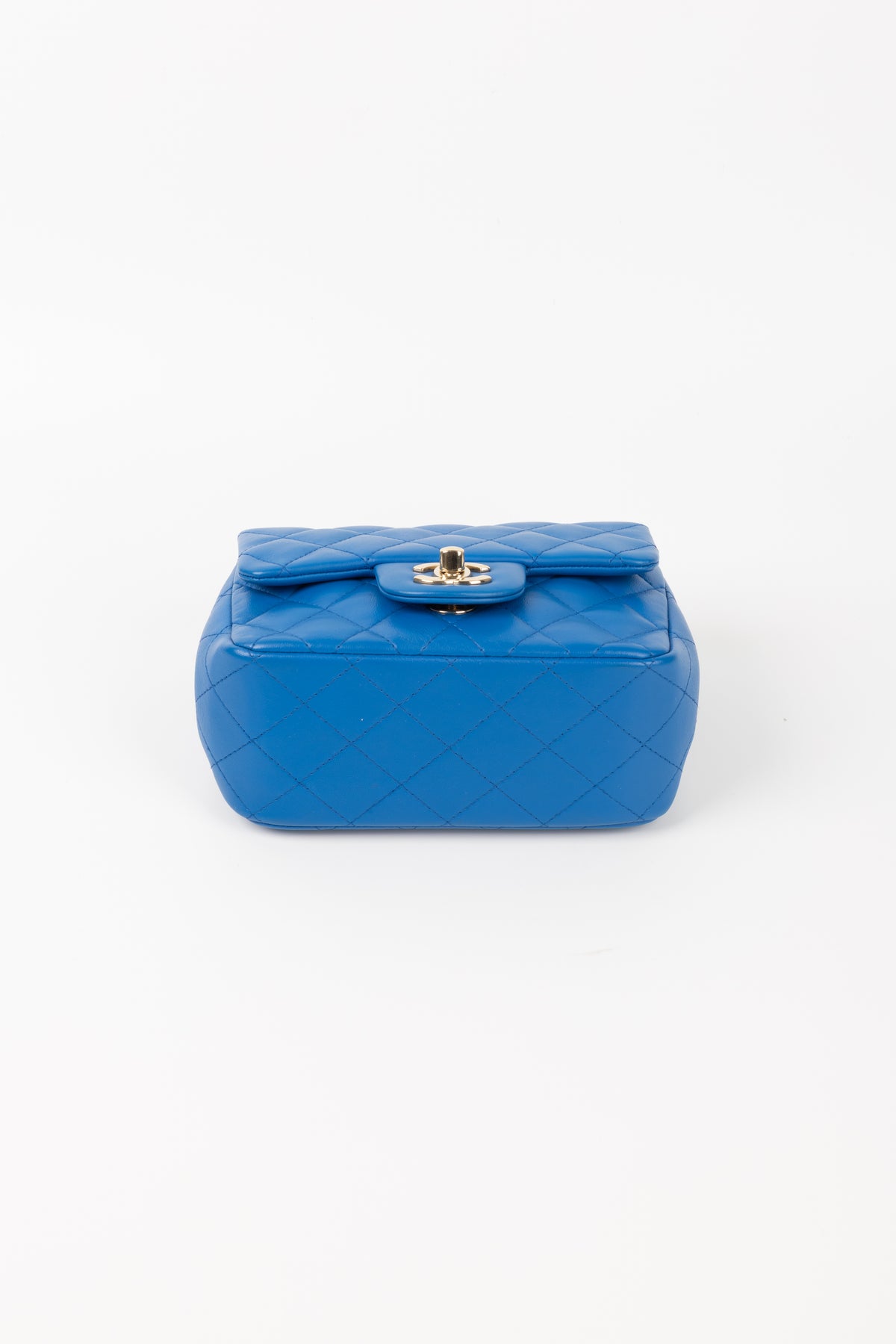 CHANEL MINI SQUARE BLU