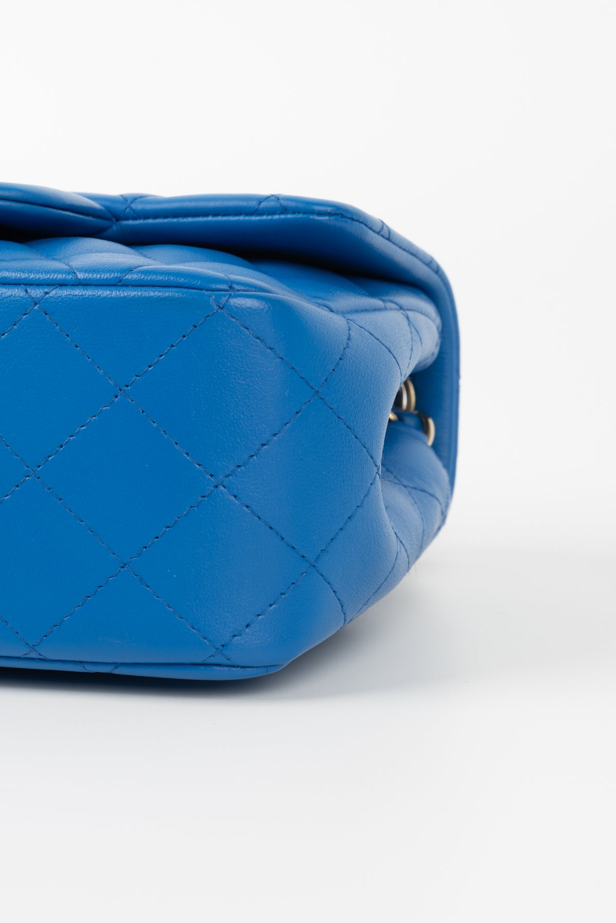 CHANEL MINI SQUARE BLU