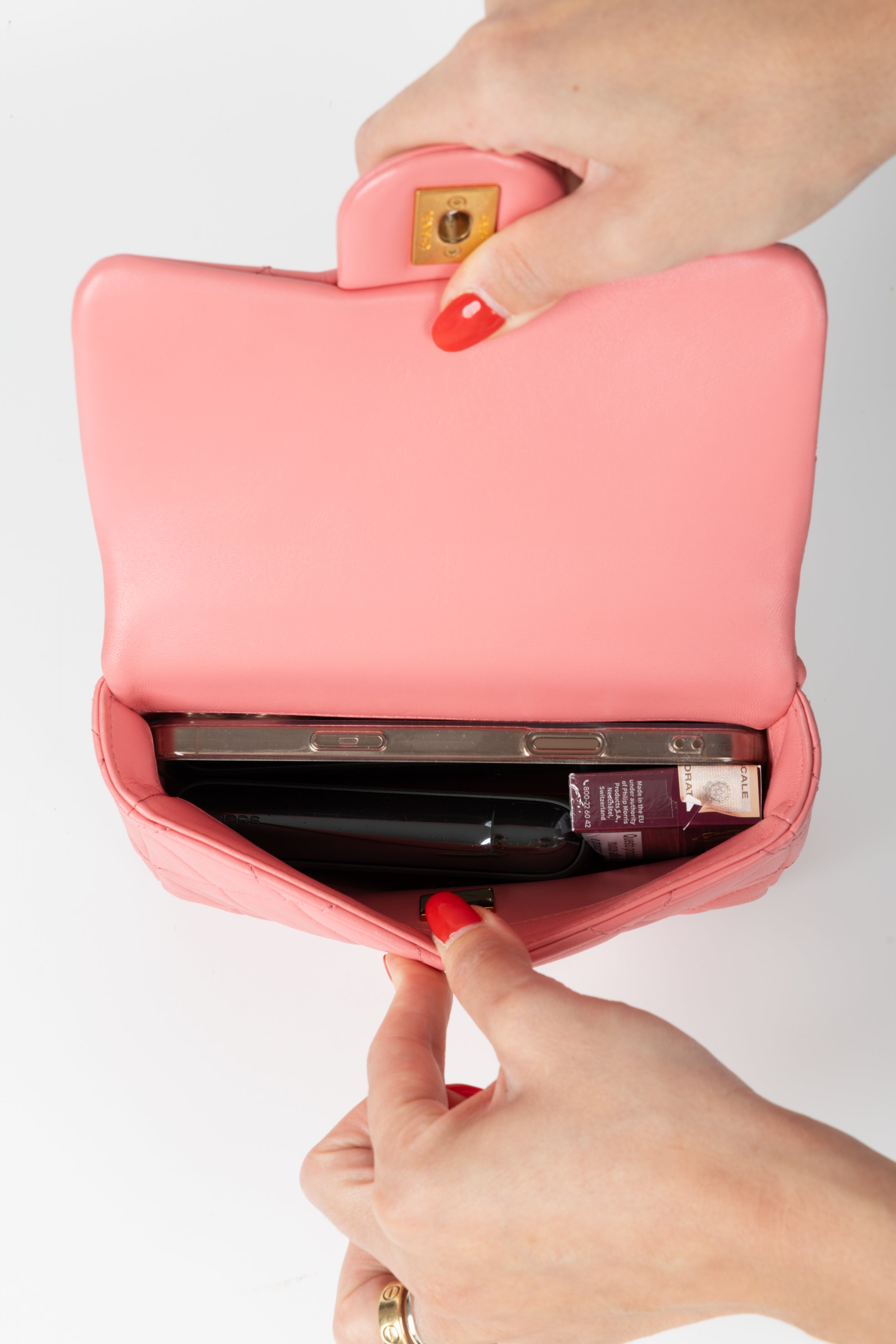 CHANEL MINI FLAP ROSA