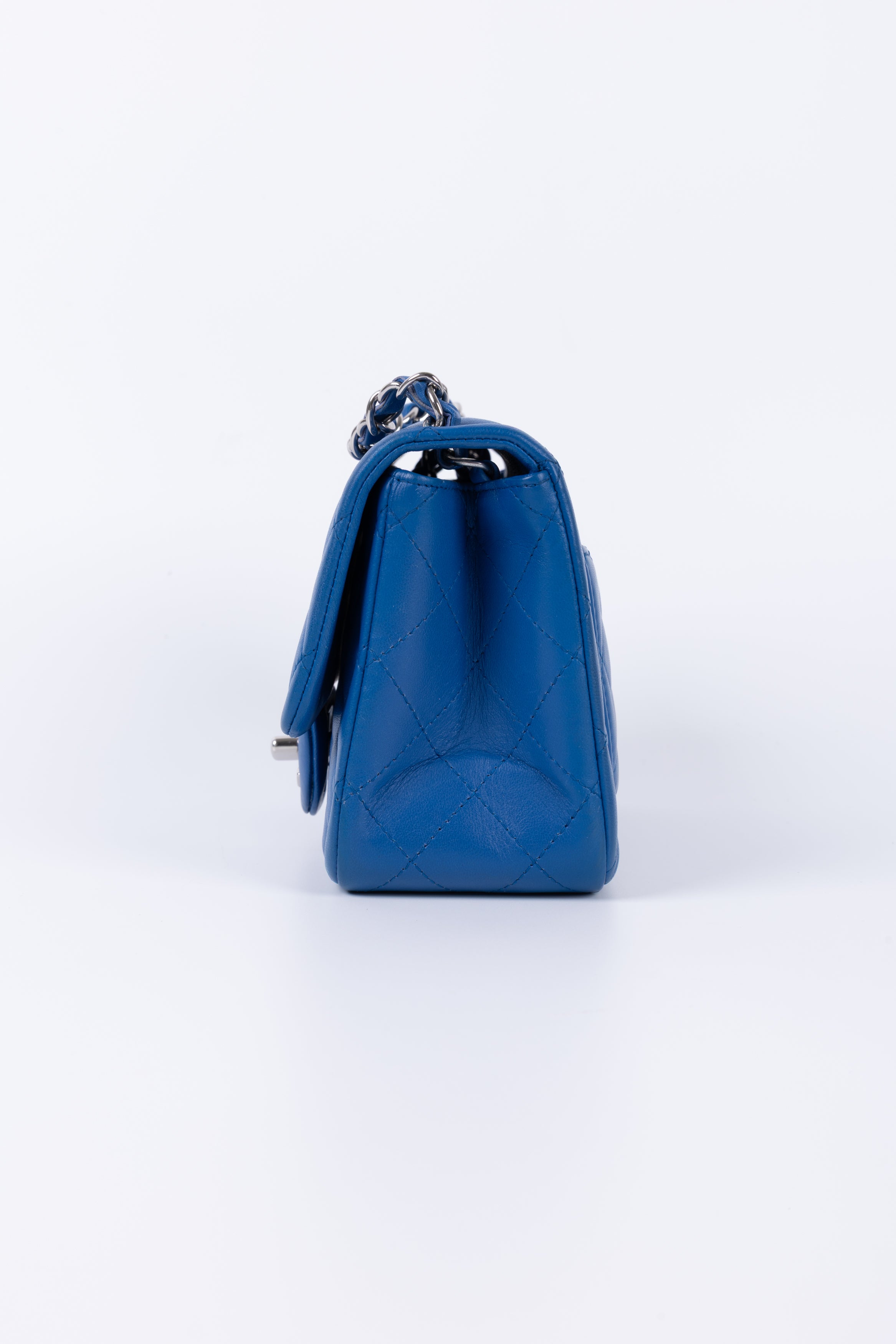 CHANEL MINI SQUARE BLU