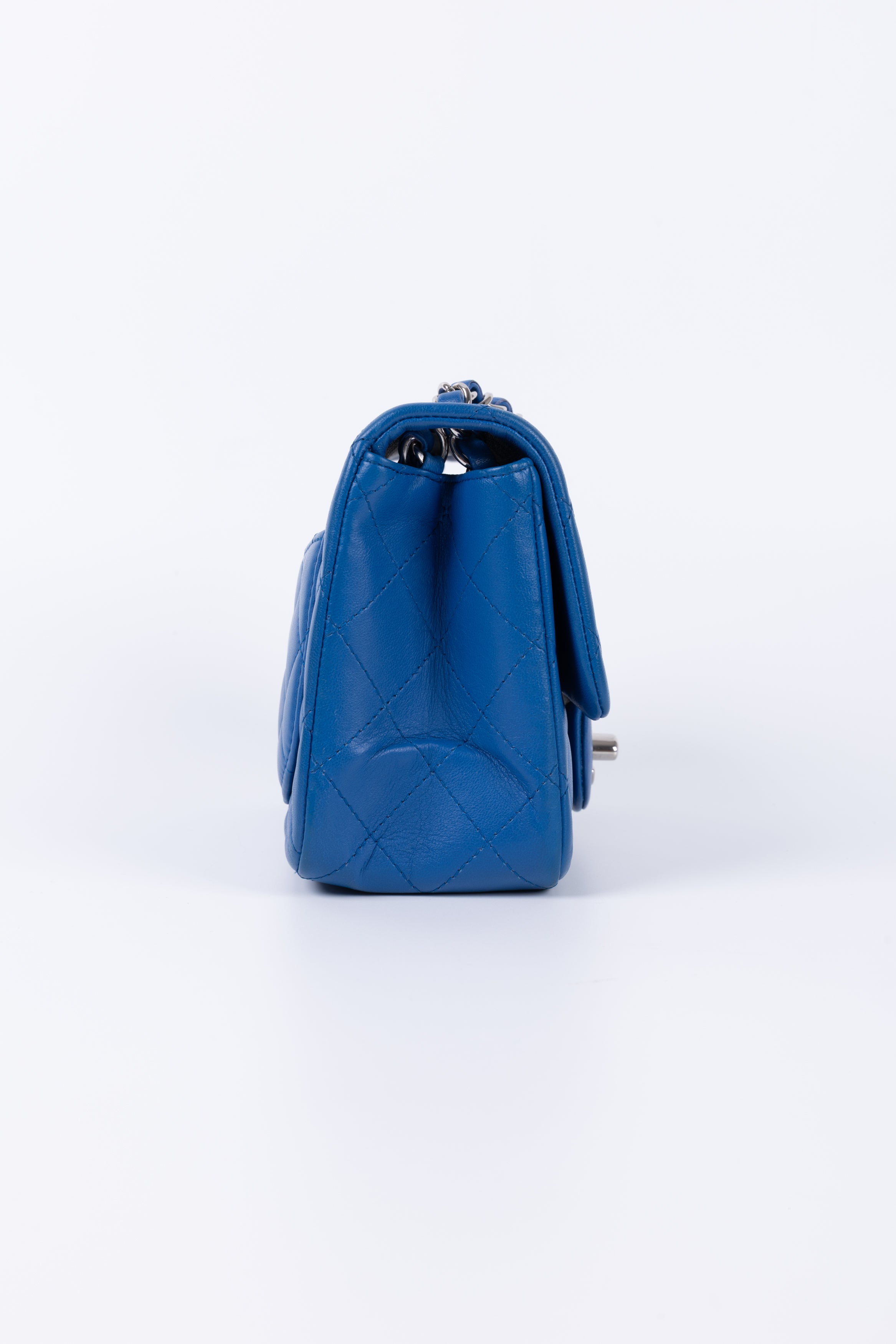 CHANEL MINI SQUARE BLU