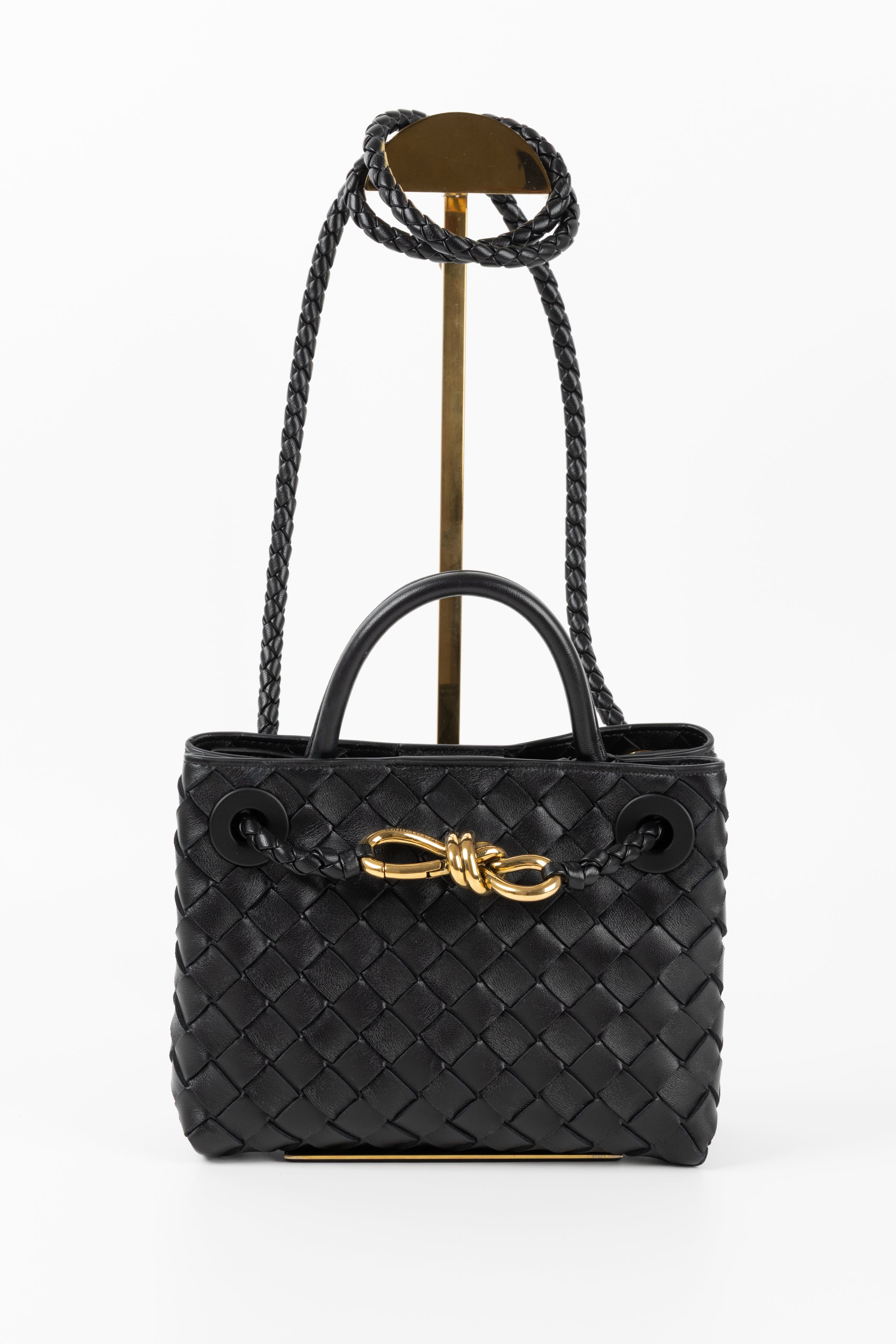 BOTTEGA VENETA ANDIAMO MINI NERA