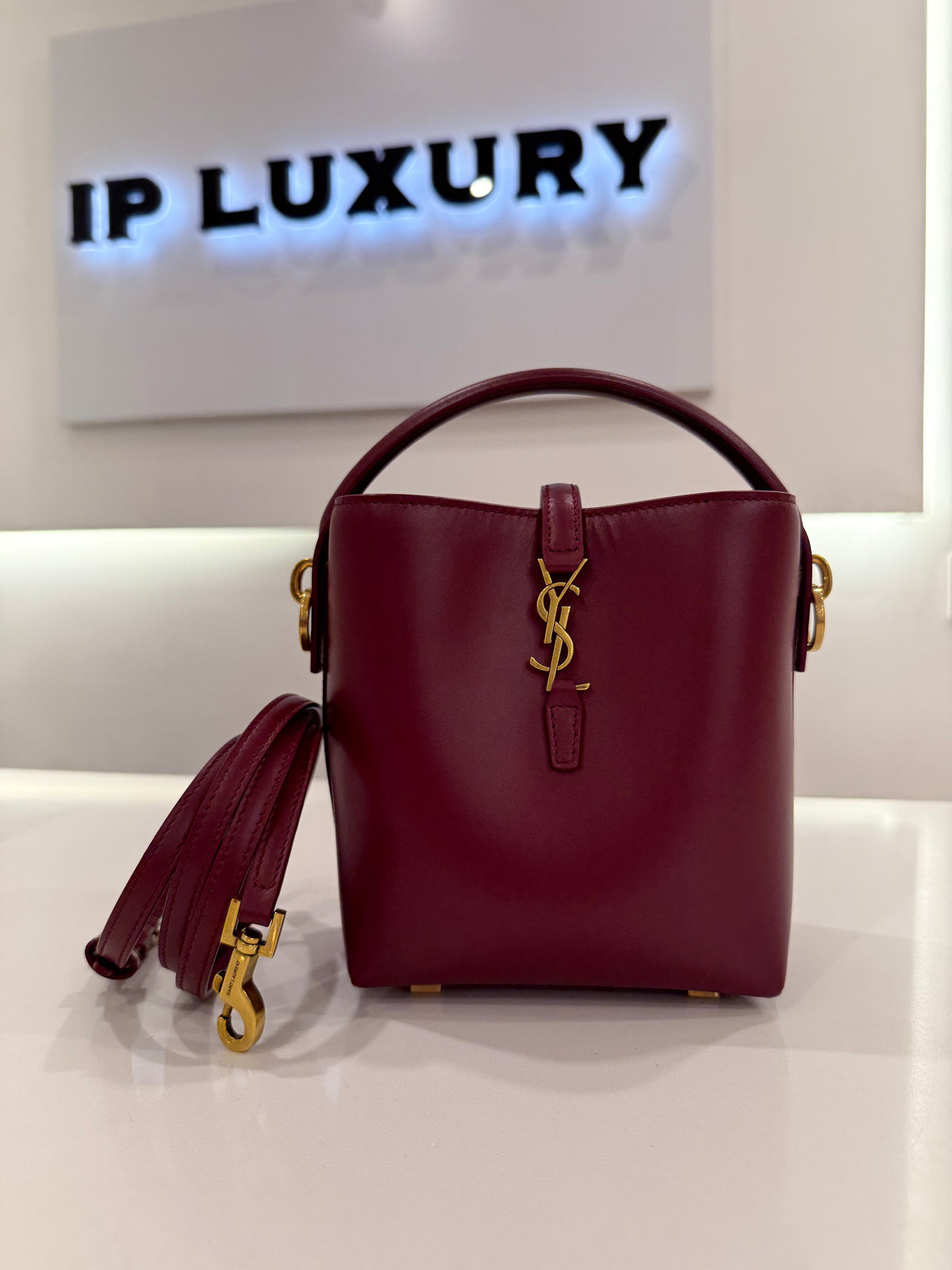 SAINT LAURENT LE 37 MINI BORDEAUX