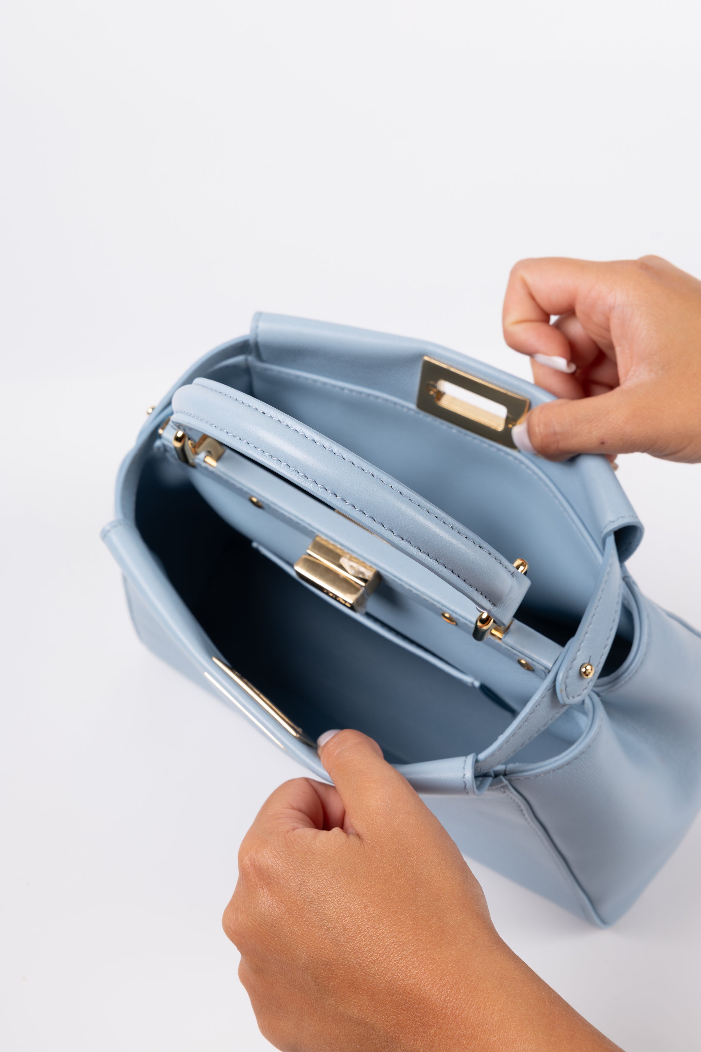 Fendi Peekaboo mini azzurro