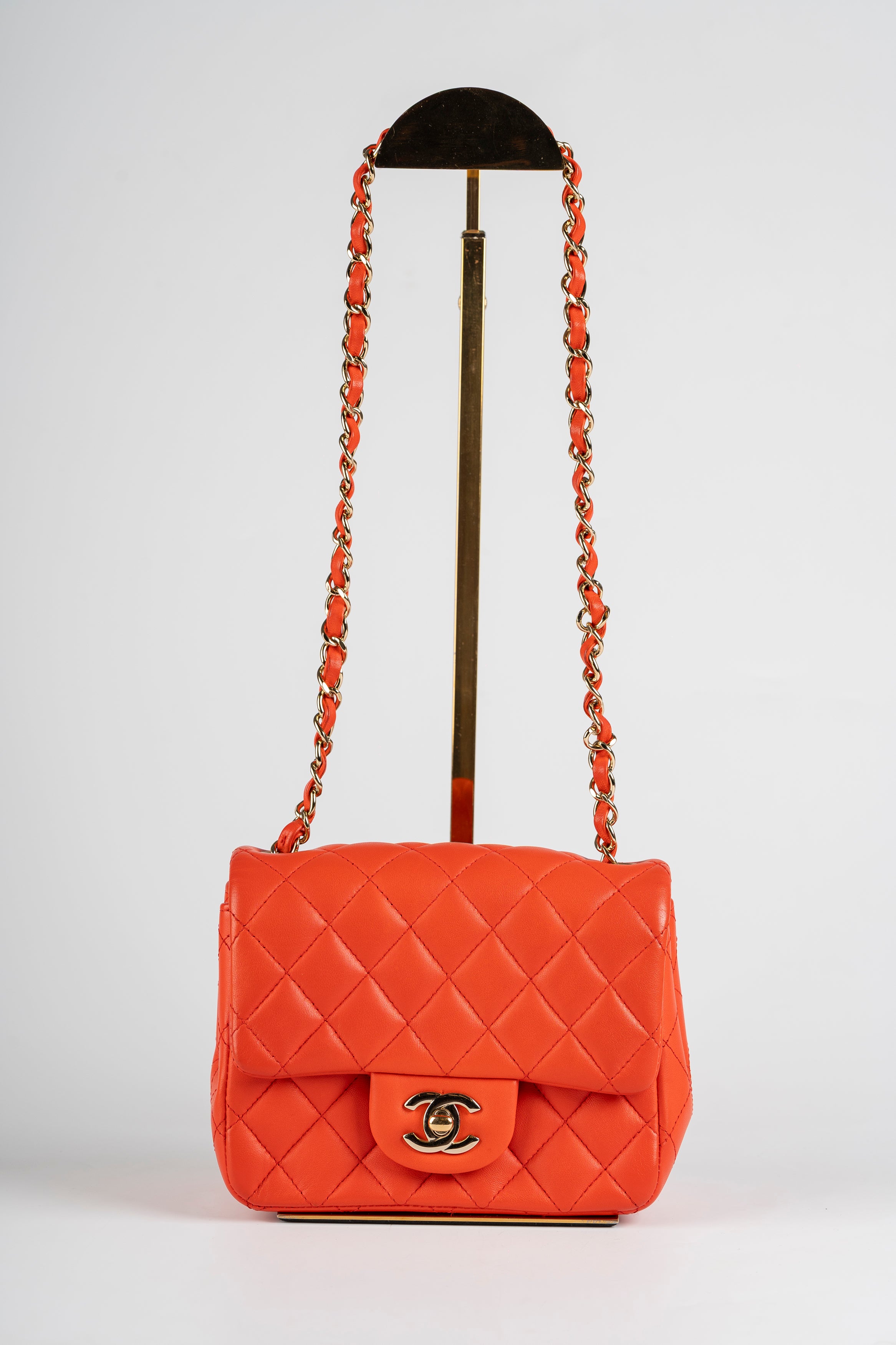 Chanel Mini Square Corallo