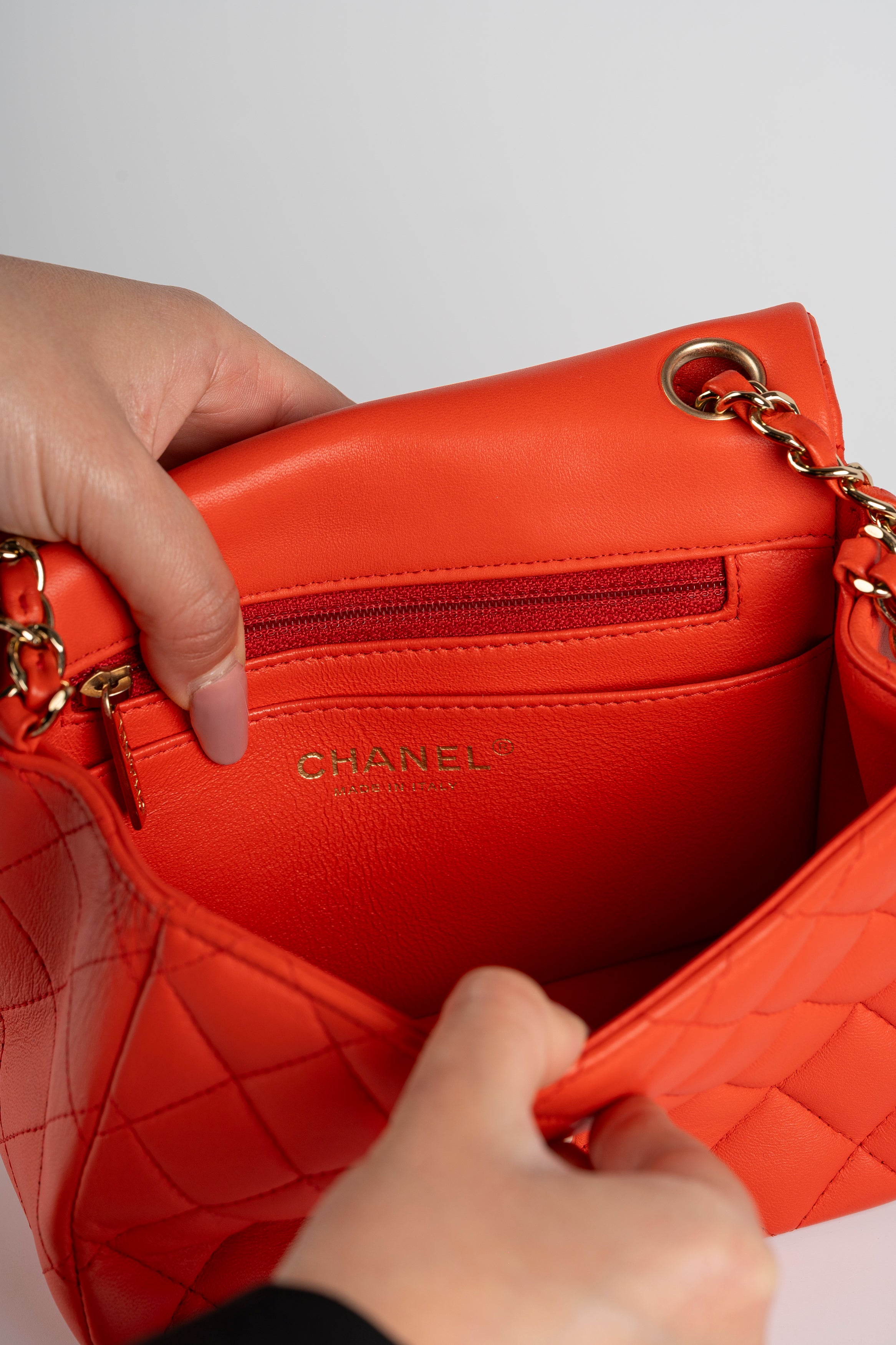 Chanel Mini Square Corallo