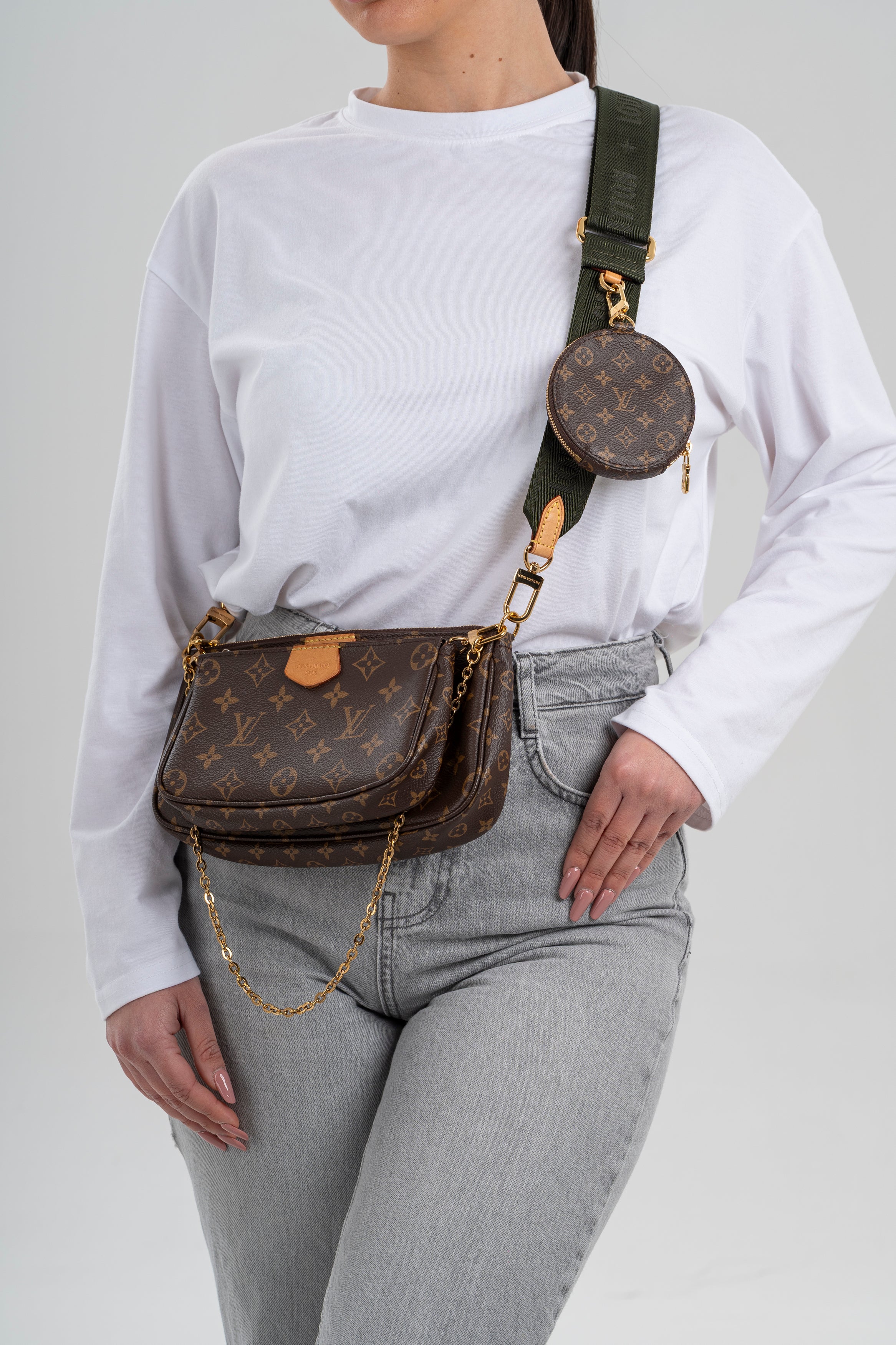 Louis Vuitton Multi Pochette Accessoires Verde/monogram