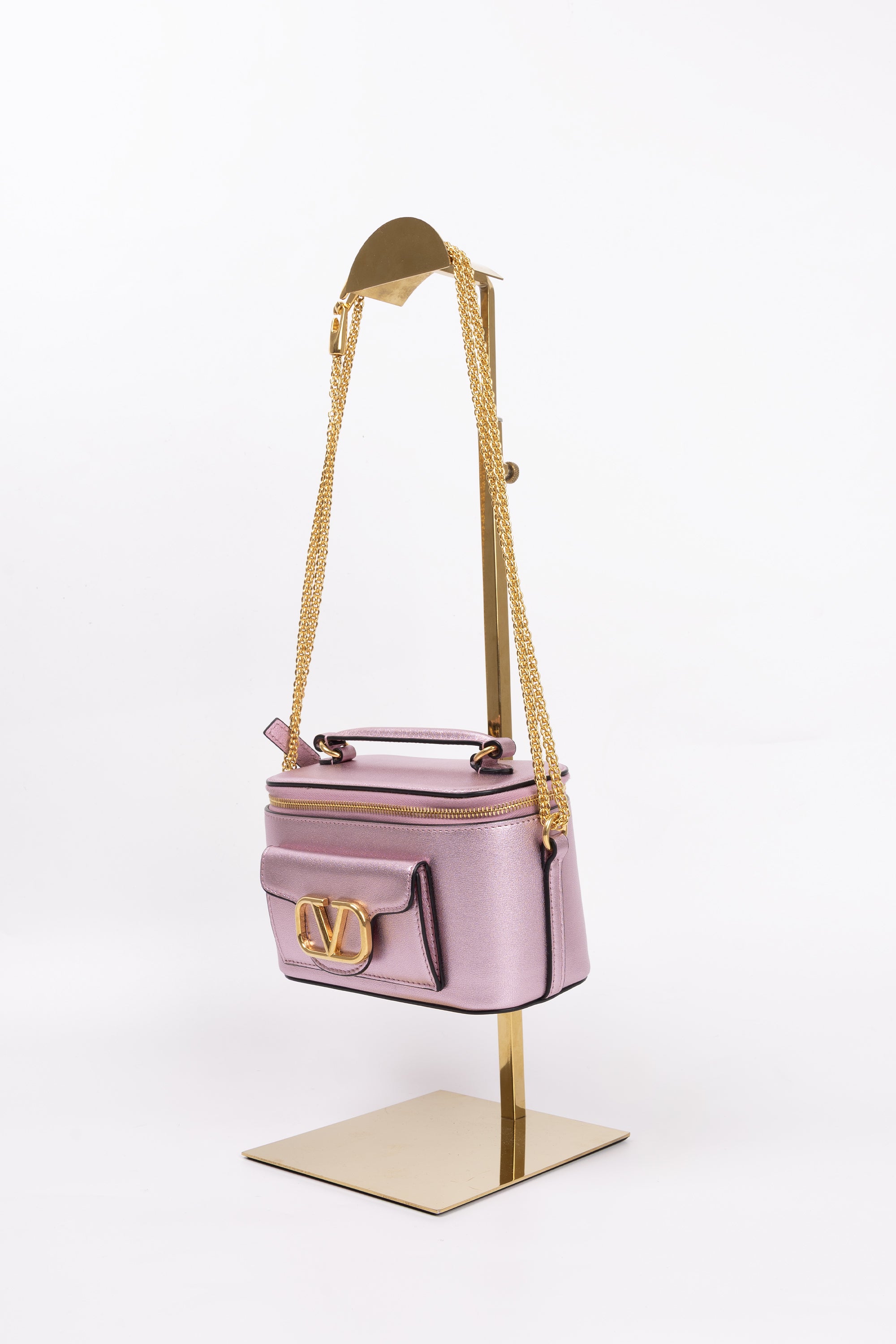 Valentino Mini Vanity Rosa Metallizzato