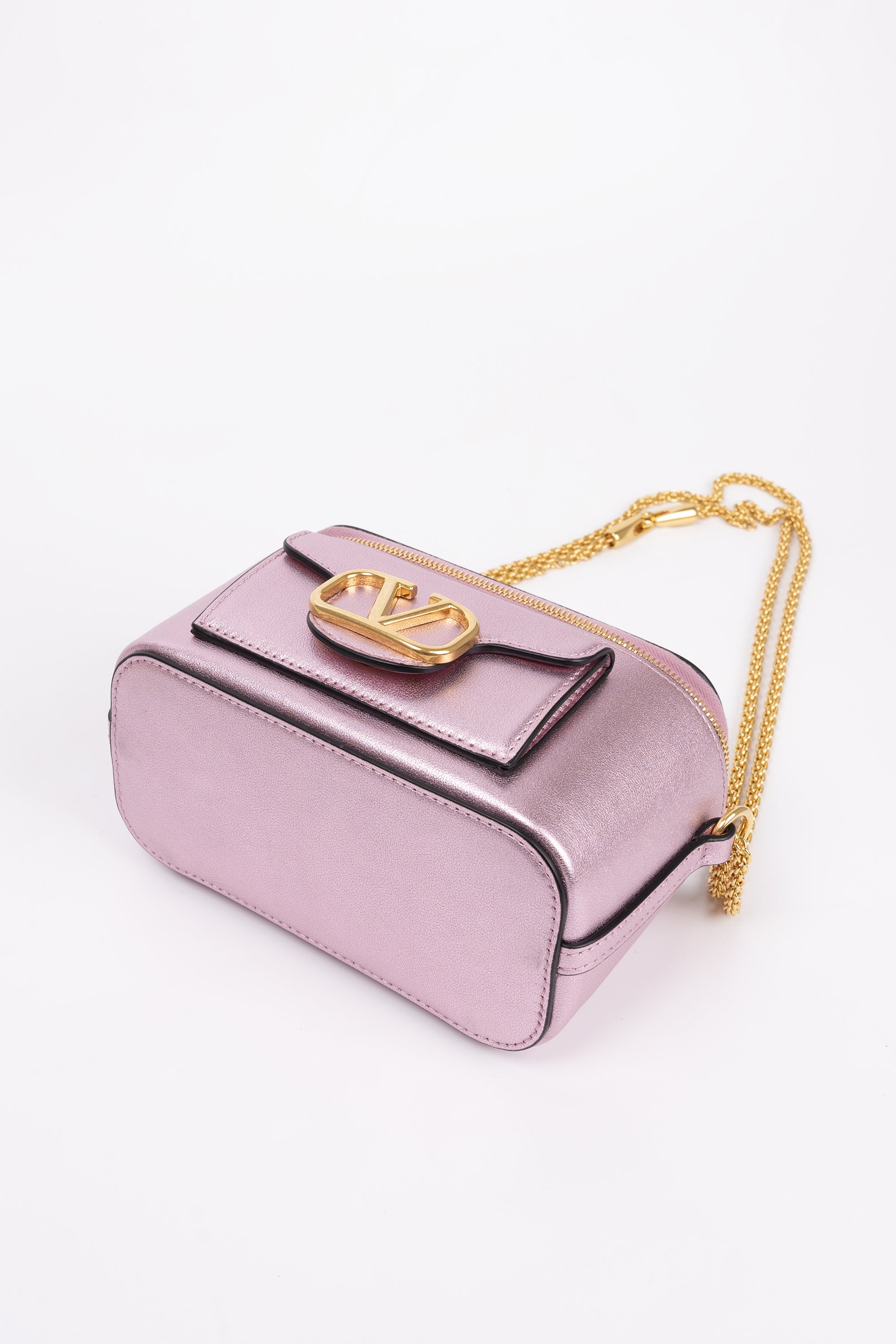 Valentino Mini Vanity Rosa Metallizzato