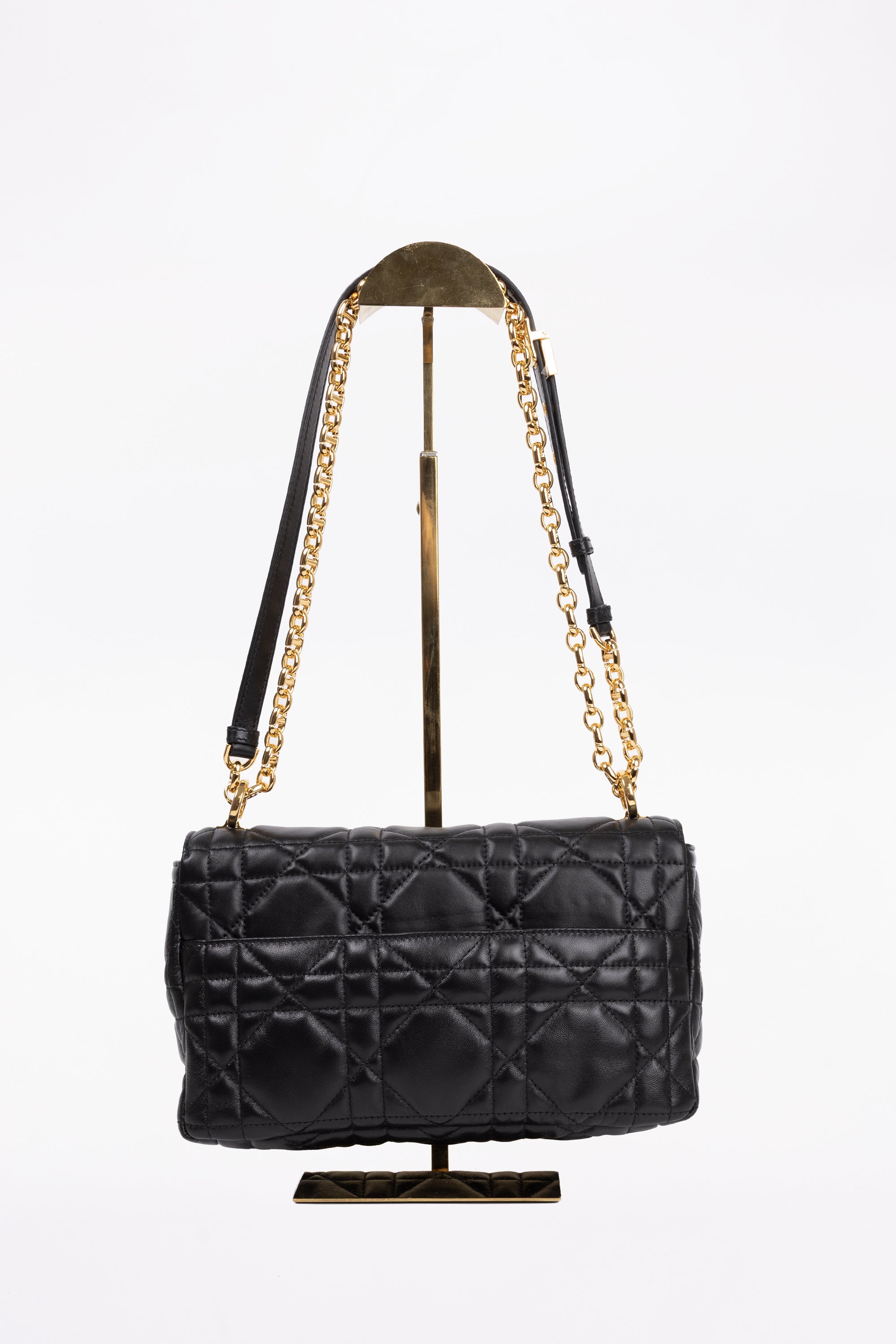 Dior Caro Media In Pelle Nera
