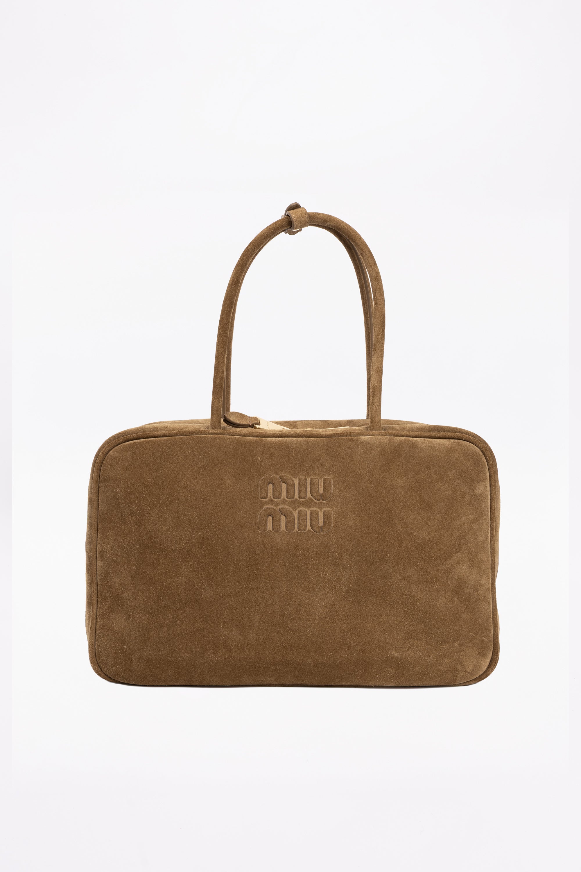 Miu Miu Arcadie Grande In suede marrone RISERVATA