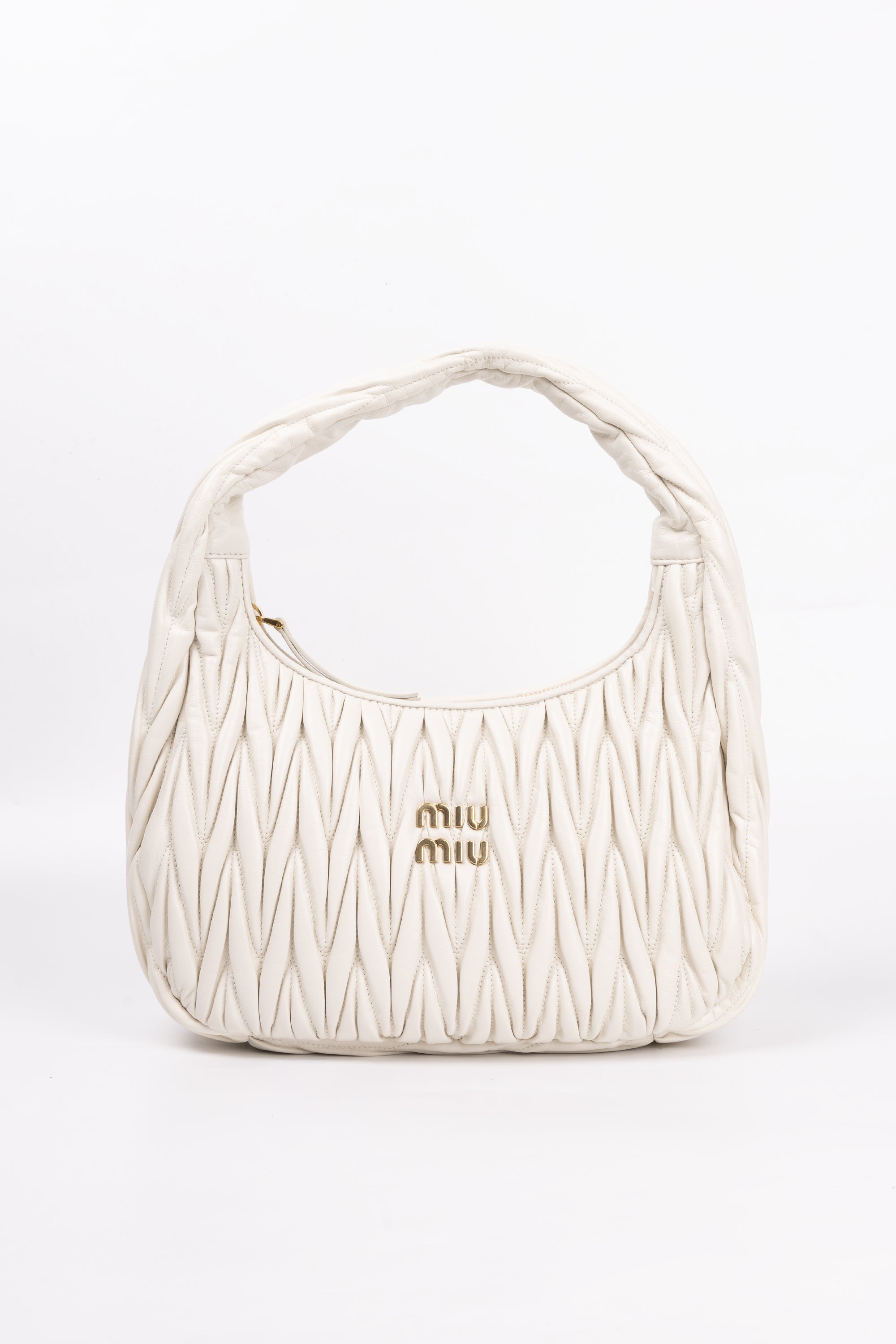 Miu Miu Hobo Regular bianca