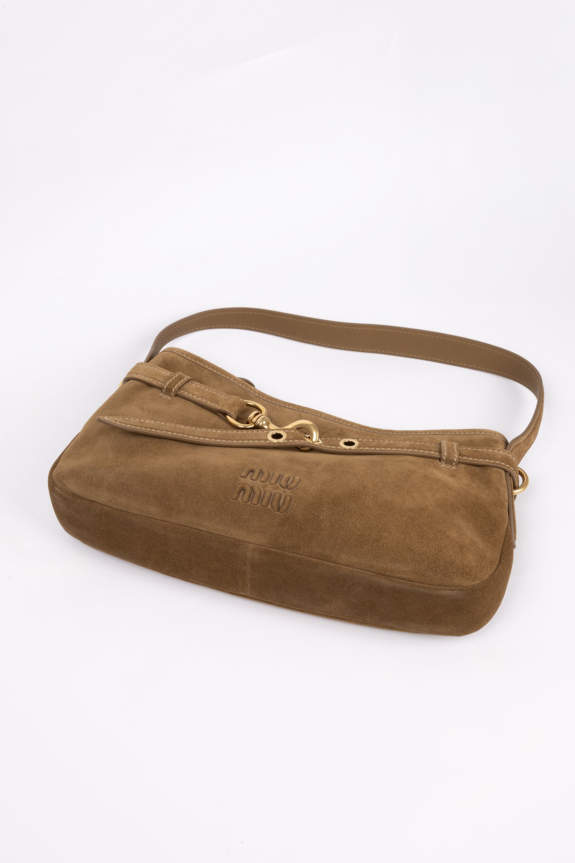 Miu Miu aventure in suede marrone