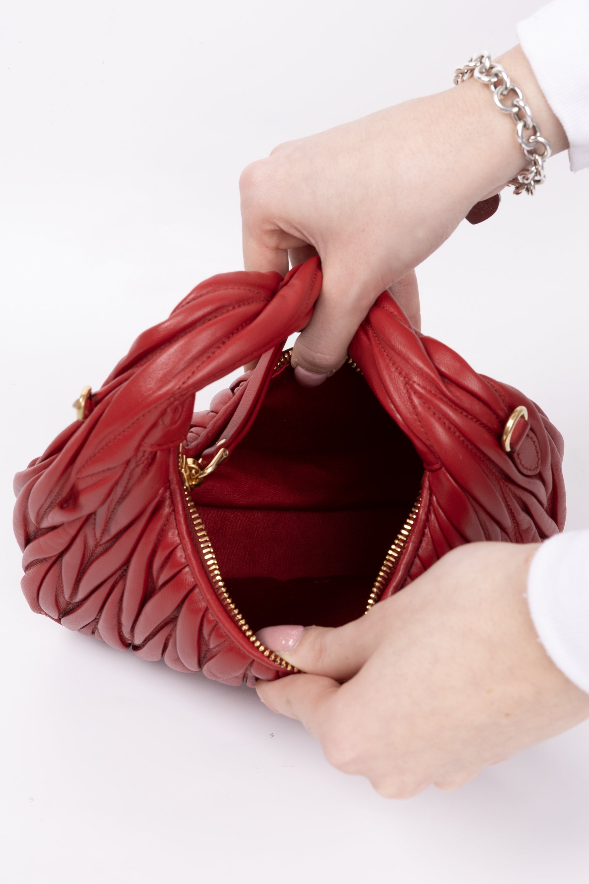 Miu Miu Hobo Wander Small Rossa
