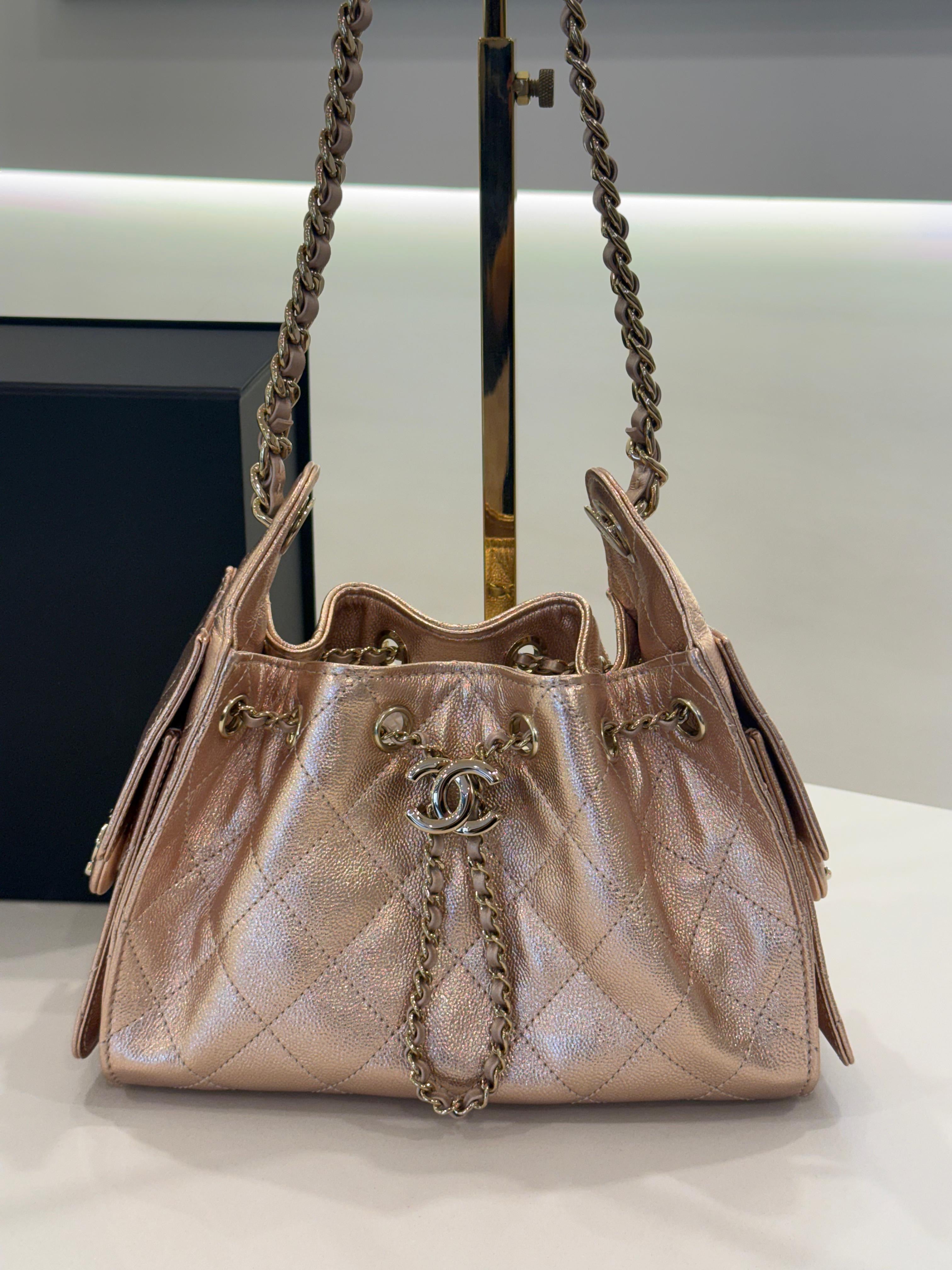 Chanel 25 Gold Rose mini riservata