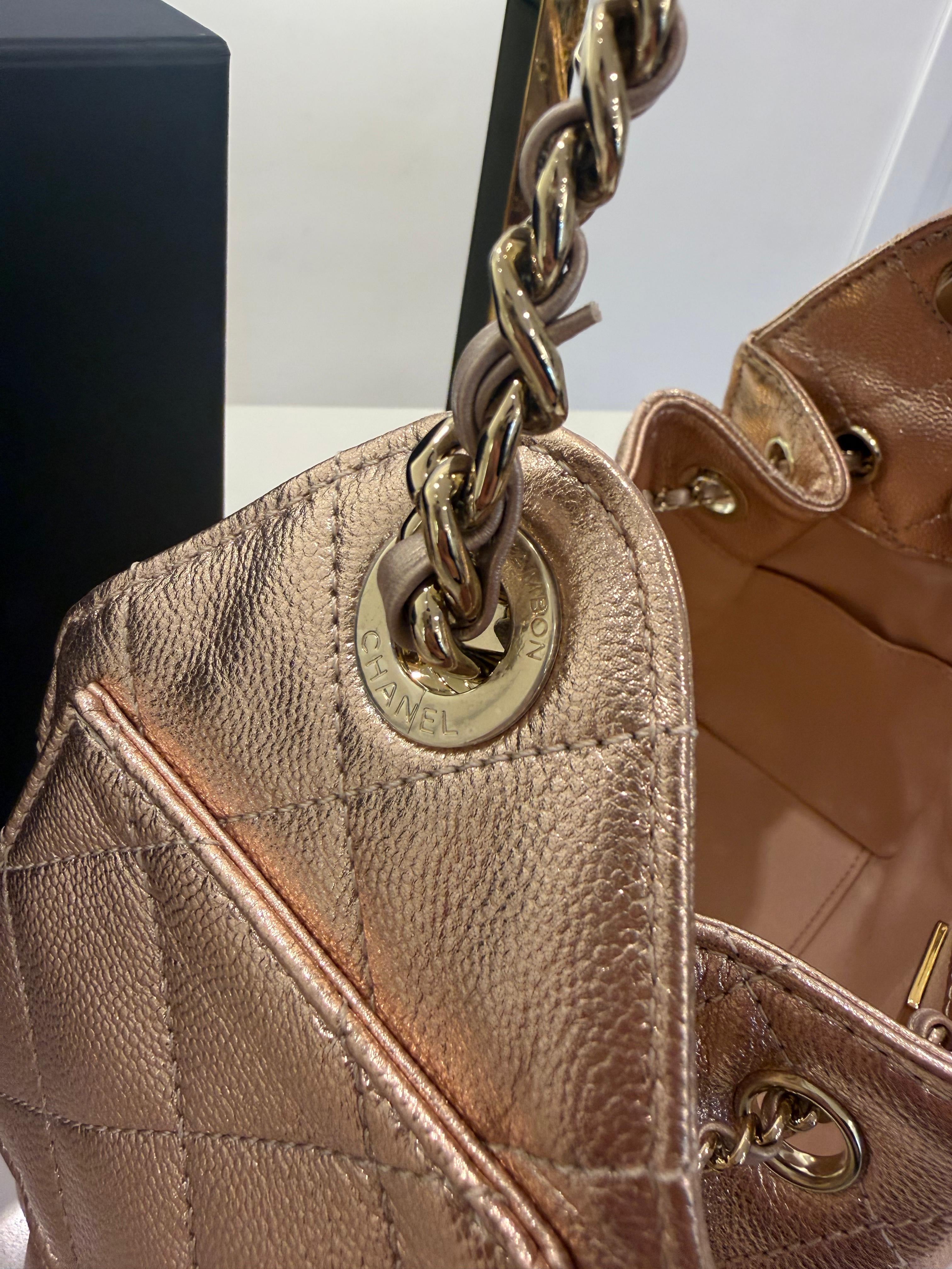 Chanel 25 Gold Rose mini riservata