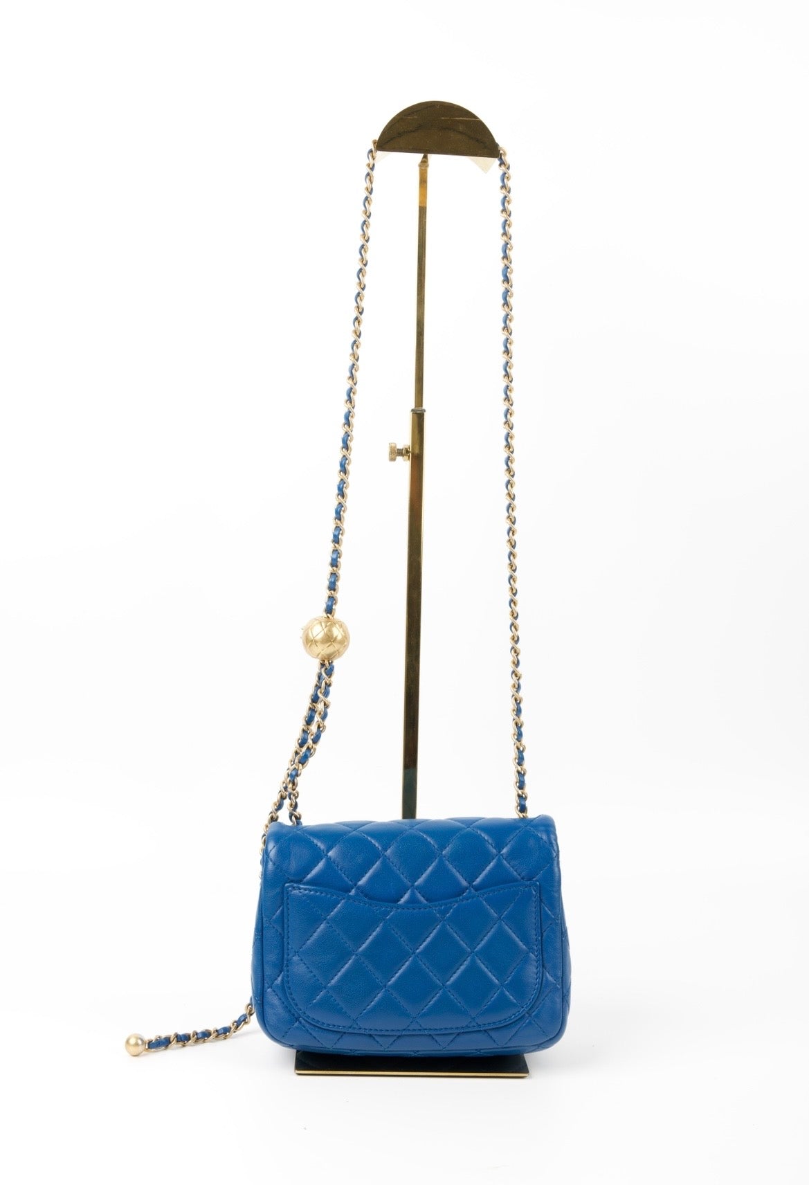 CHANEL MINI SQUARE BLU