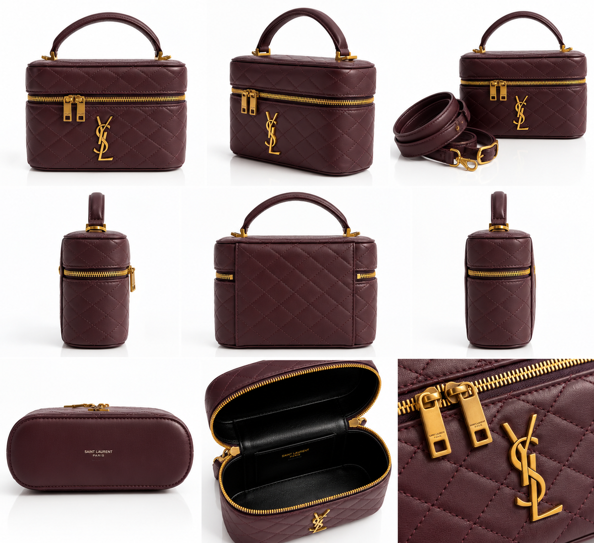 SAINT LAURENT VANITY GABY BORDEAUX MEDIO