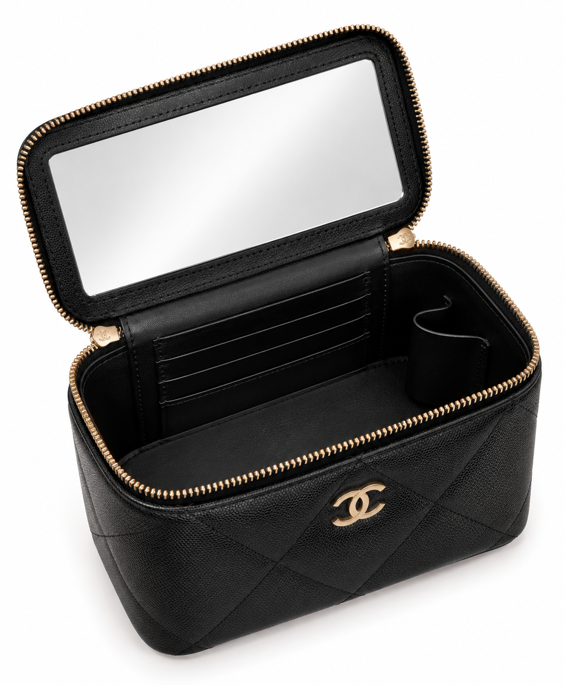 CHANEL TOP HANDLE VANITY CAVIAR NERO