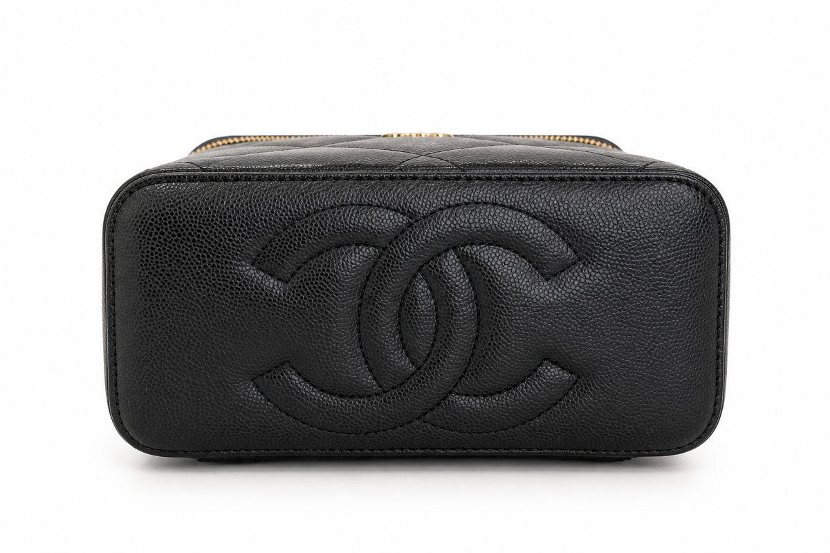 CHANEL TOP HANDLE VANITY CAVIAR NERO