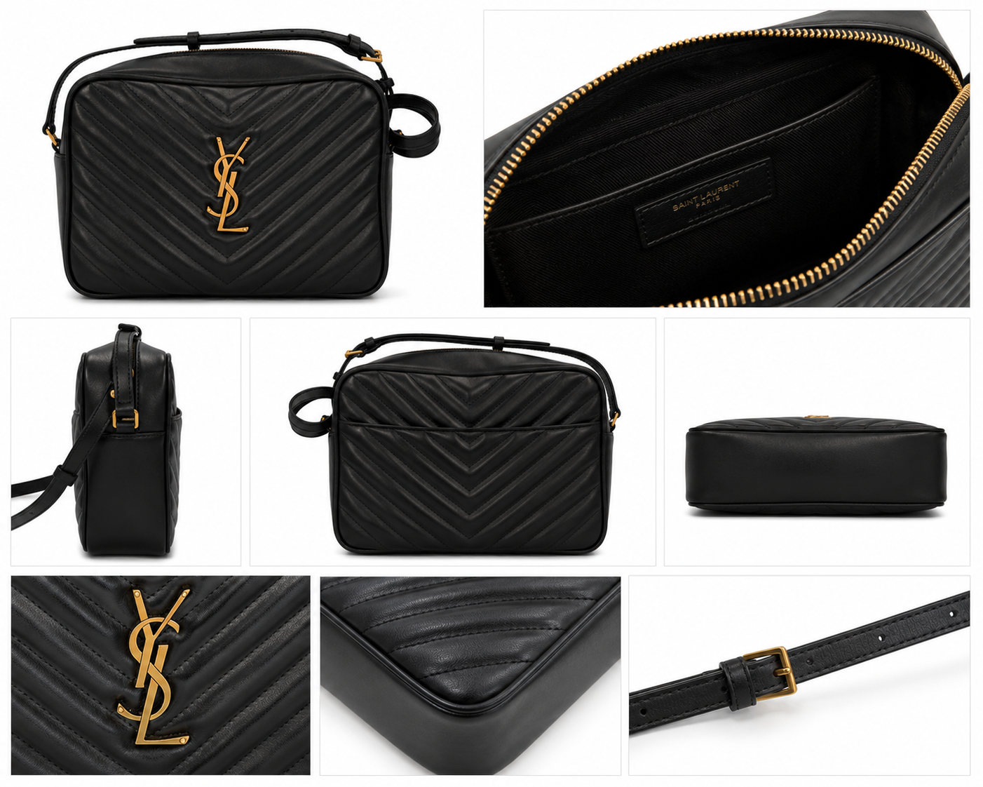 YSL CAMERA BAG LOU LOU NERA