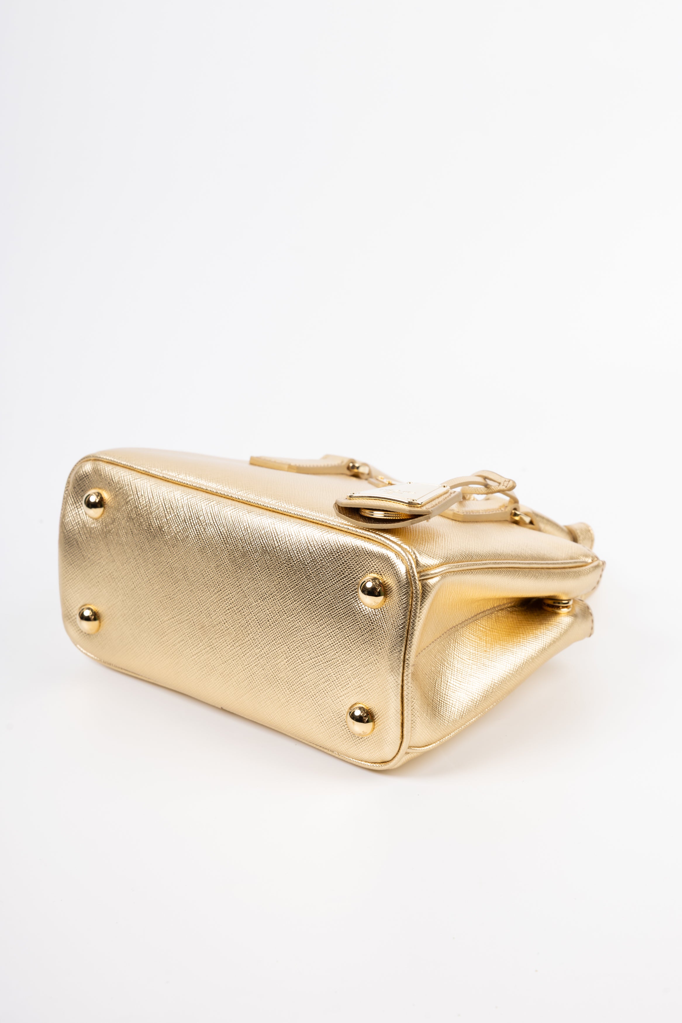 Prada galleria mini gold
