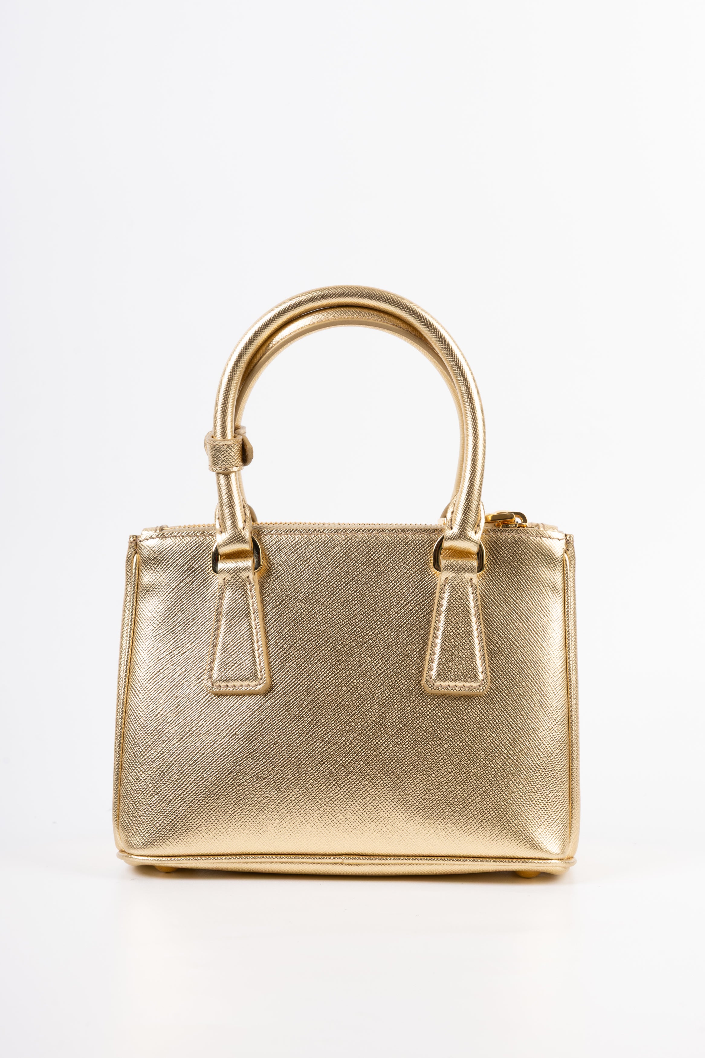 Prada galleria mini gold