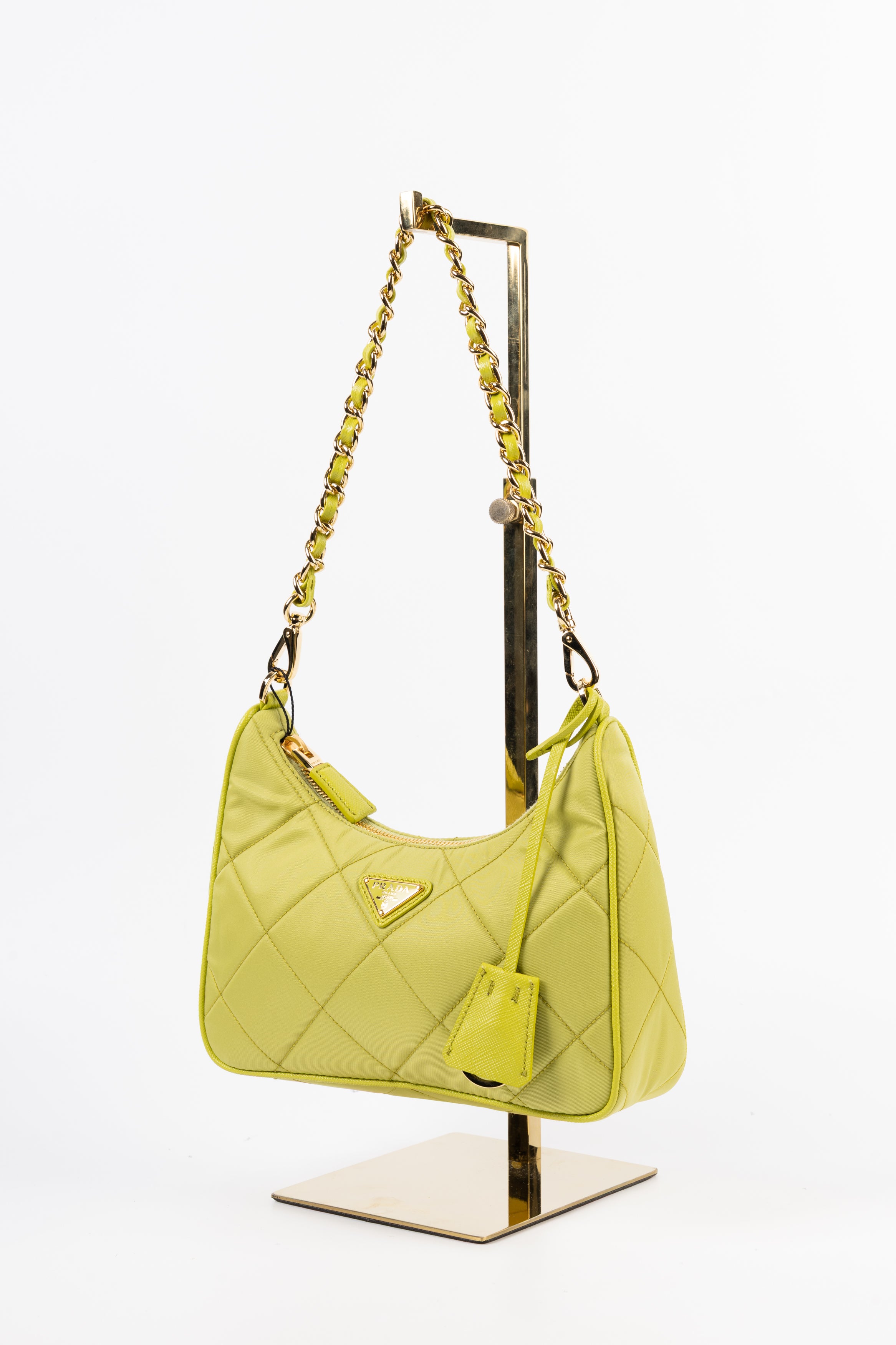 Prada Chain Nylon Verde Acido