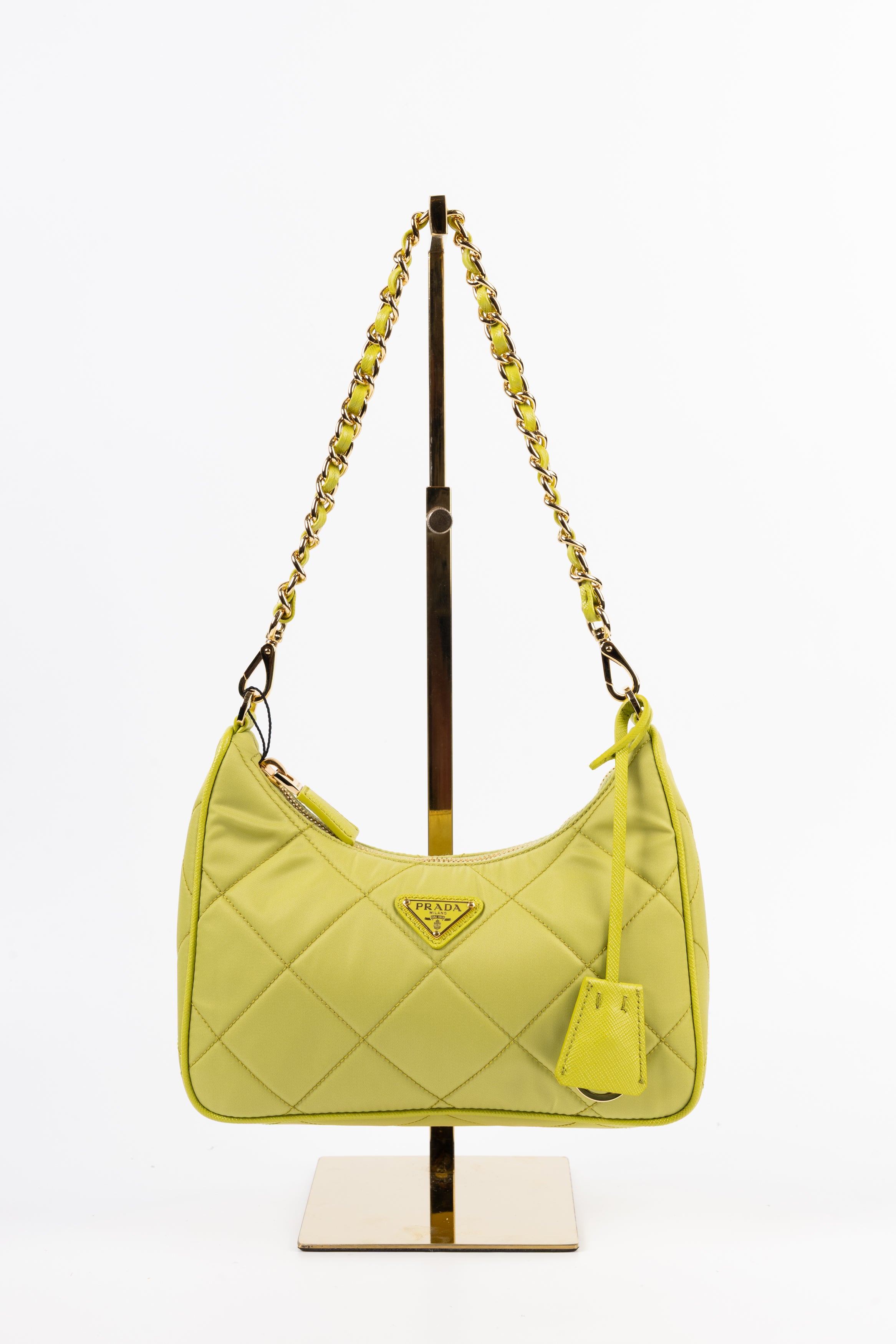 Prada Chain Nylon Verde Acido