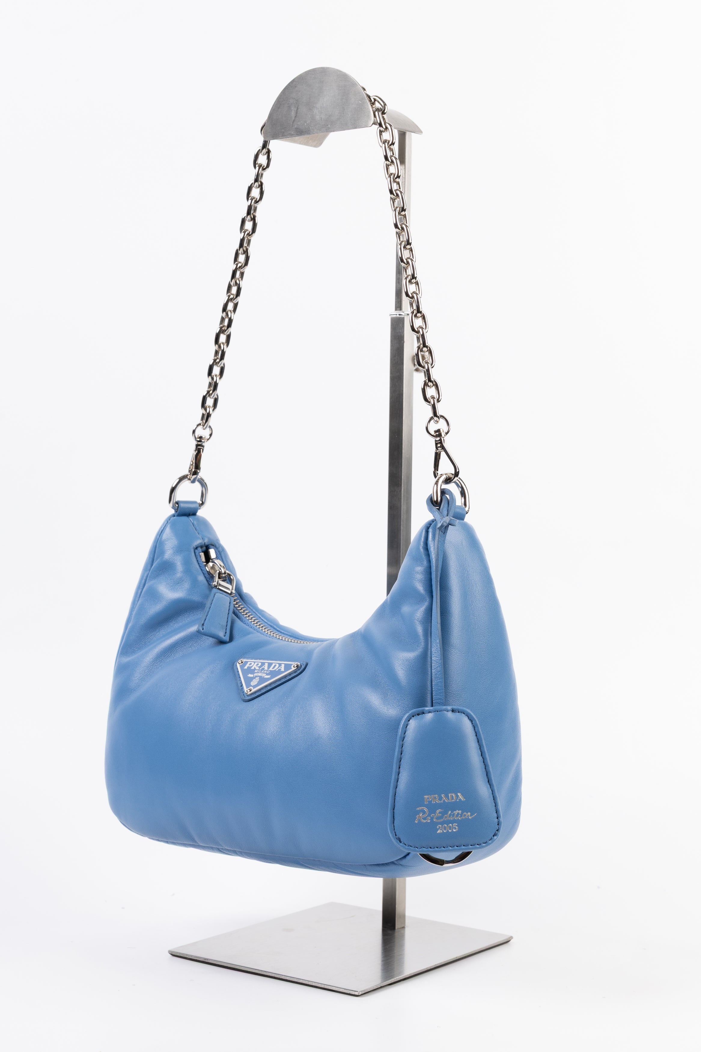 Prada Re-Edition Puffer Blu