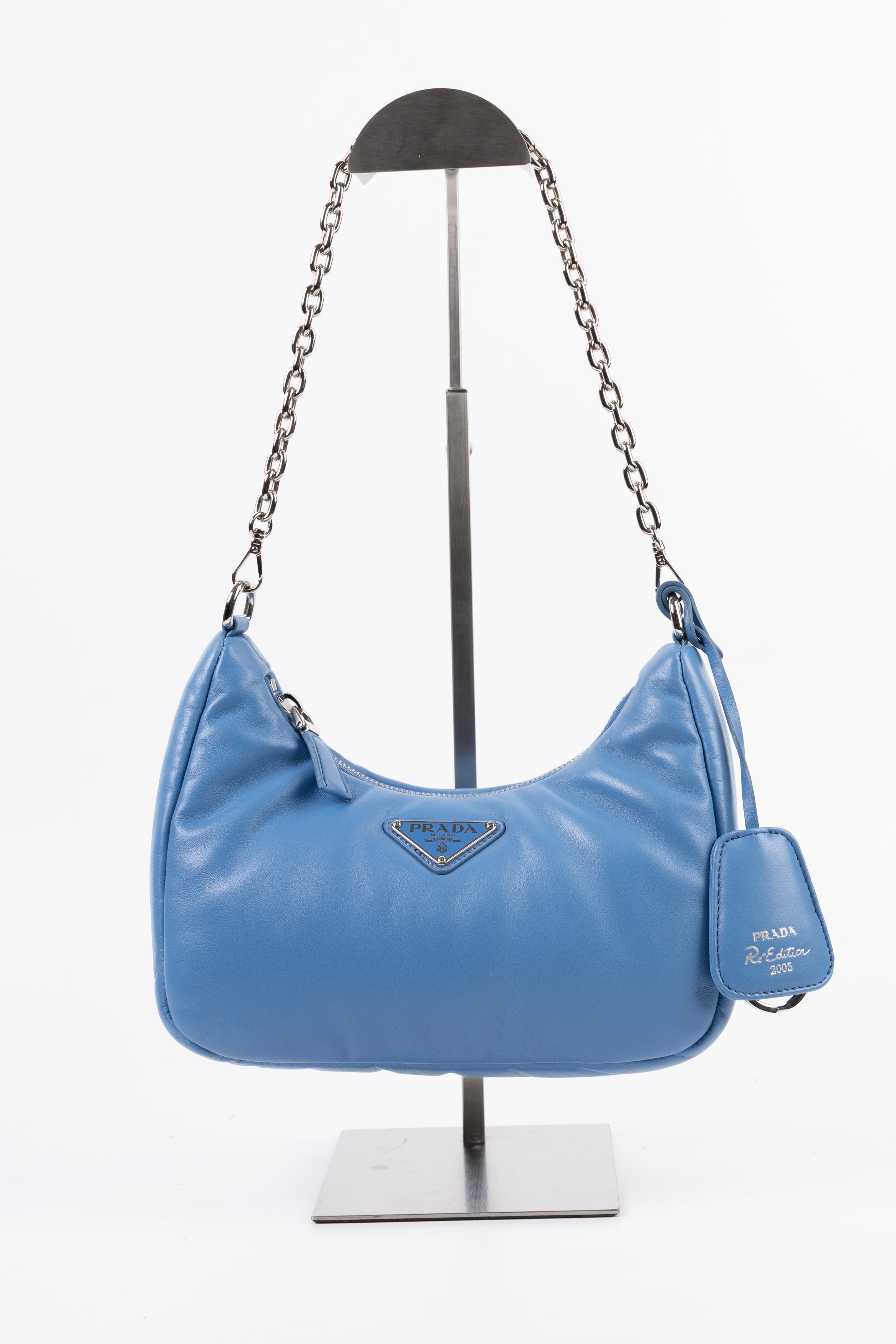 Prada Re-Edition Puffer Blu