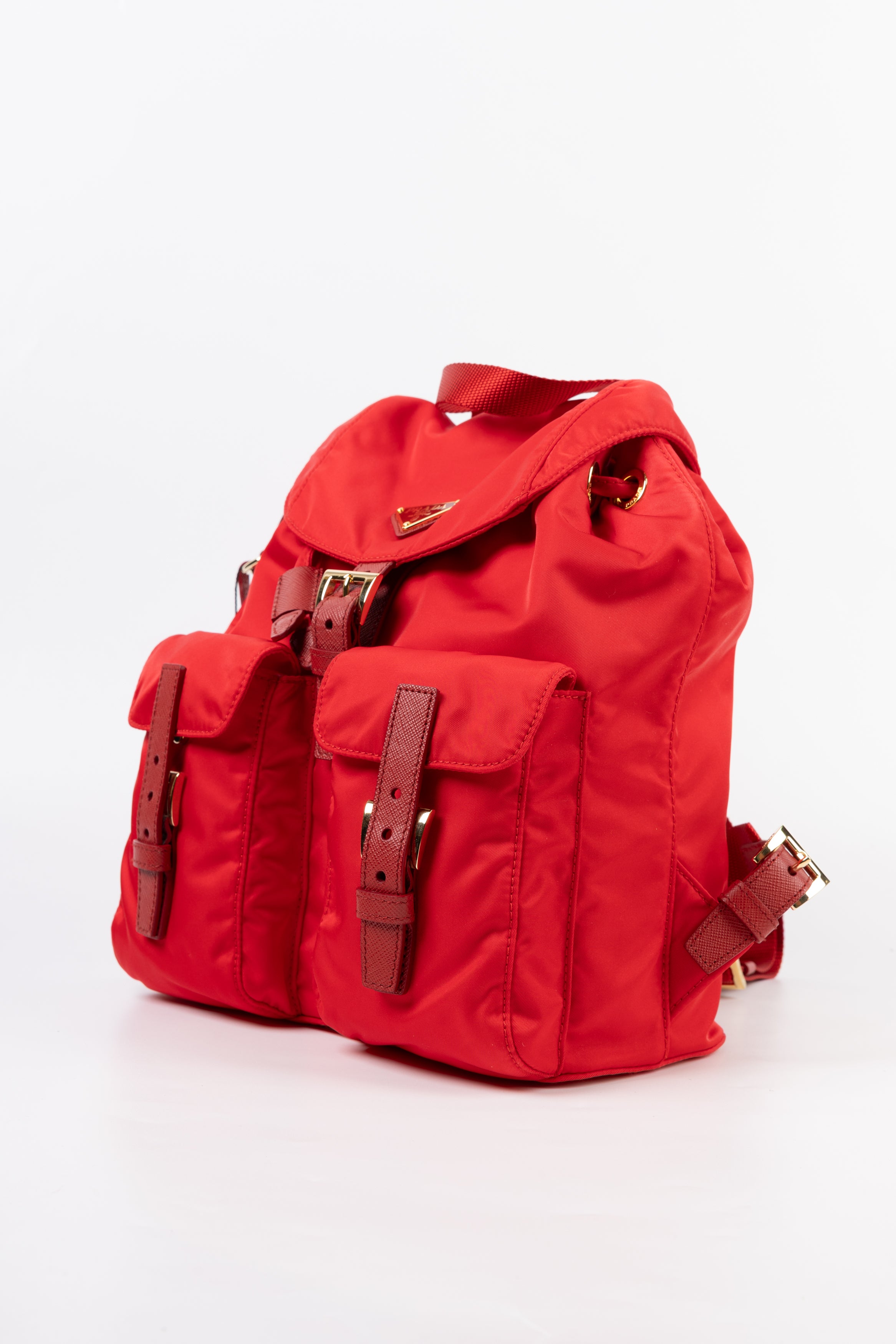 Prada Zaino Rosso in Nylon Medio