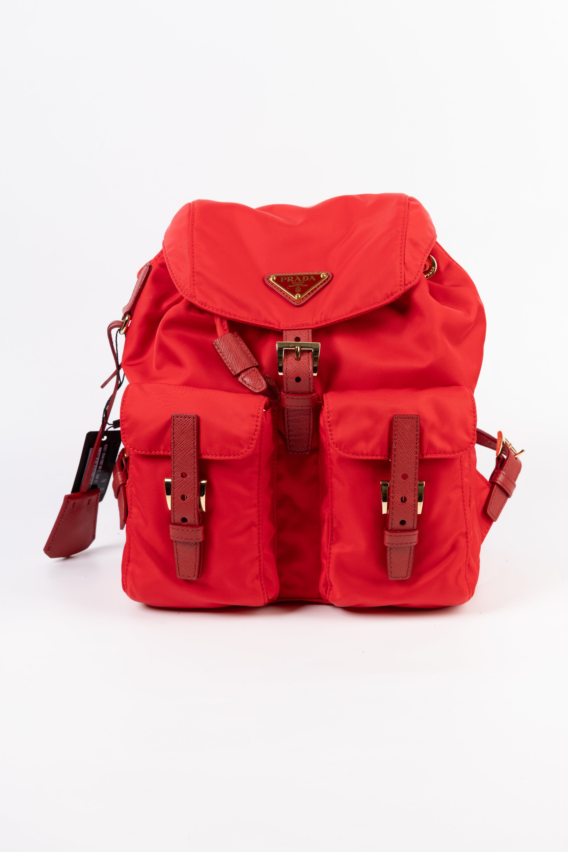 Prada Zaino Rosso in Nylon Medio