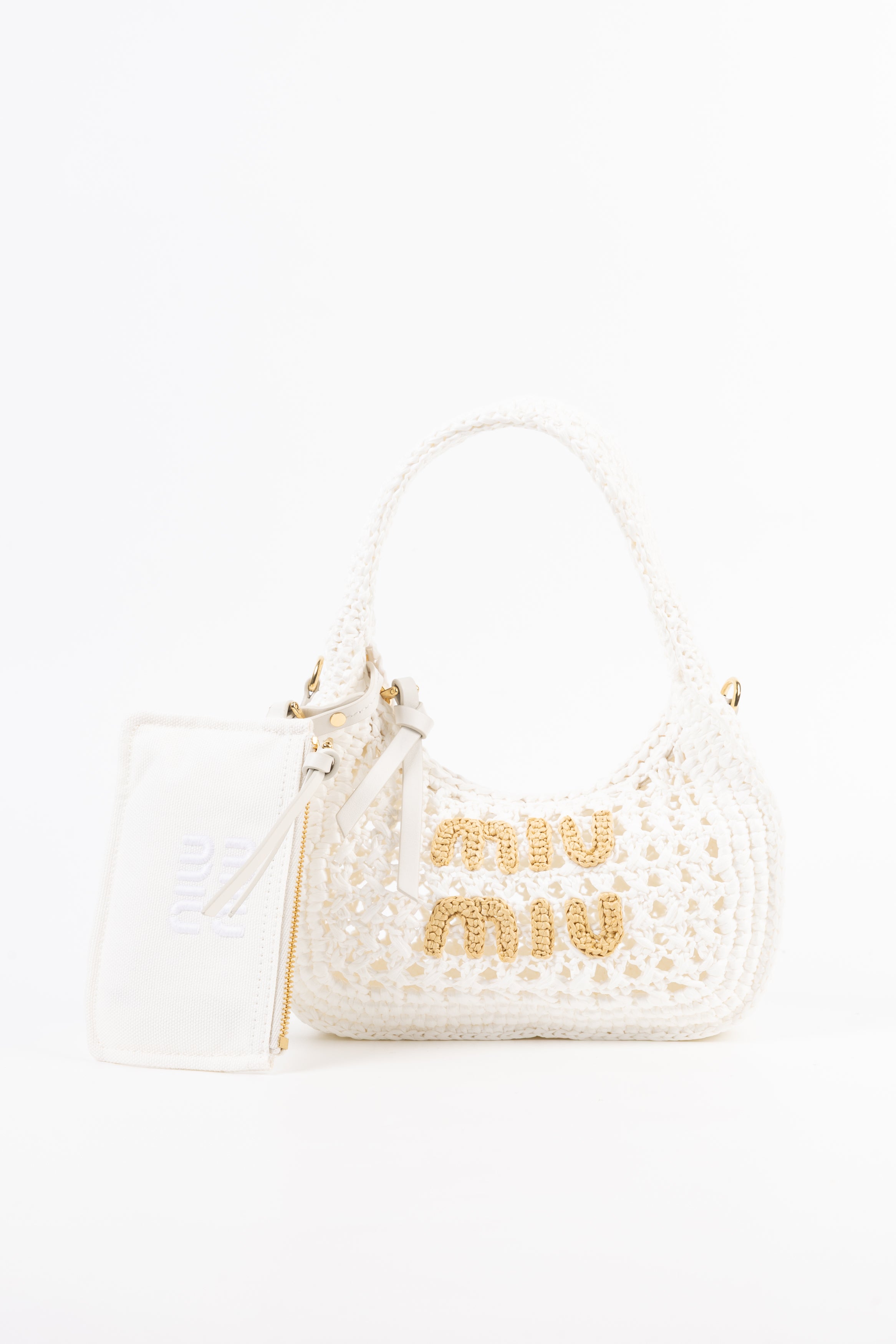 Miu Miu Wonder in Rafia Bianca