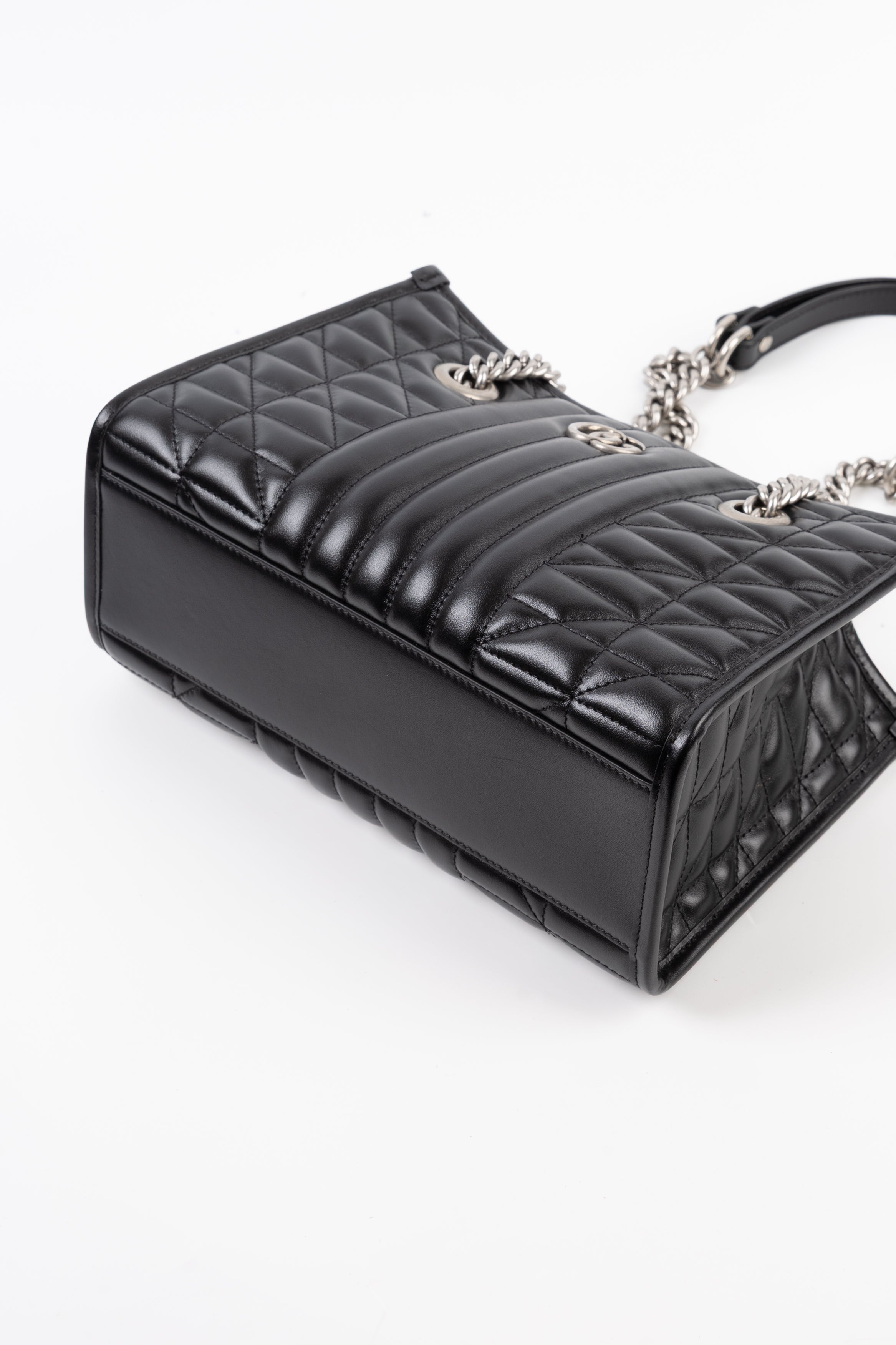 Gucci Nera Lion GG Marmont Silver
