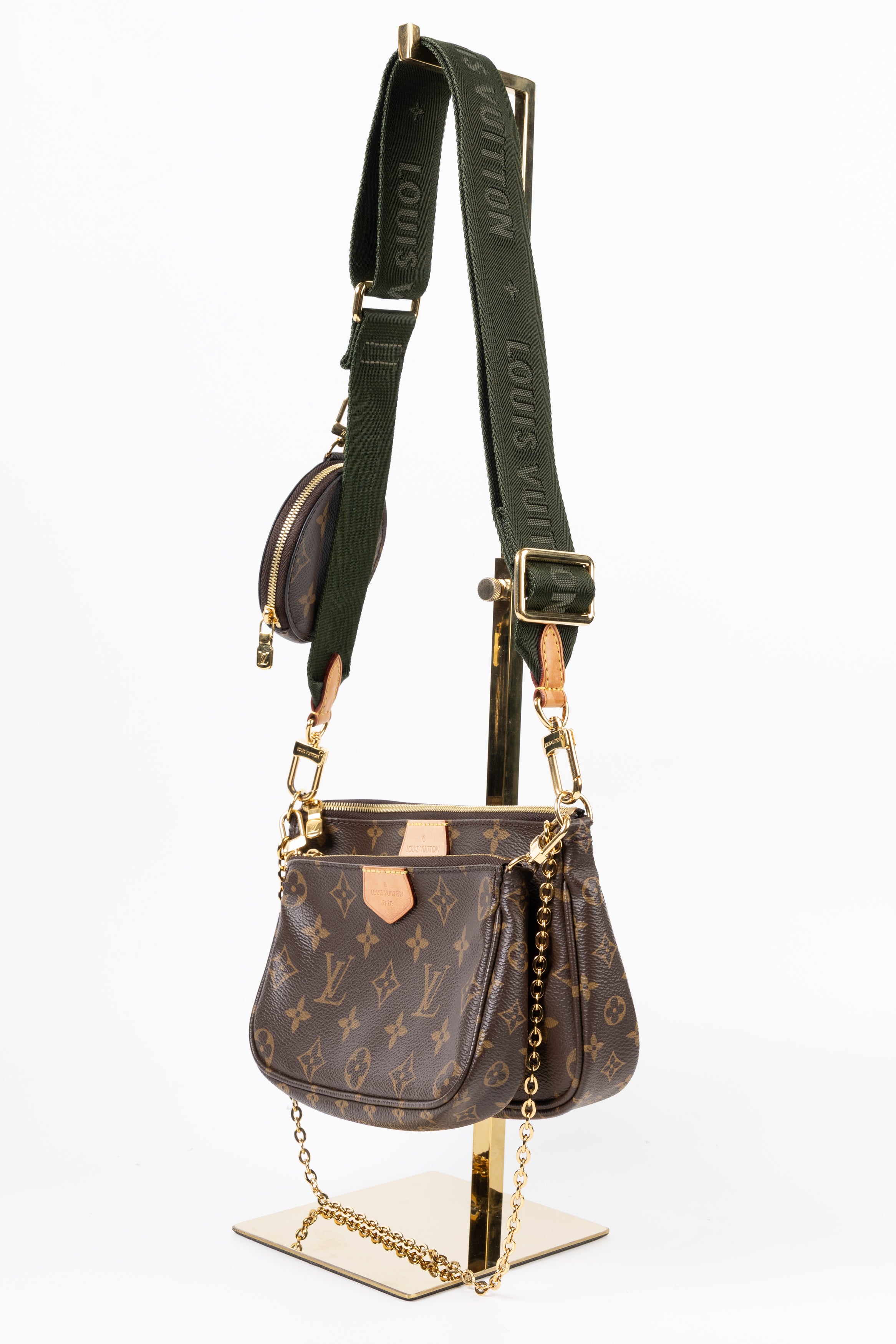 louis vuitton multi pochette accessoires verde kaki 2019