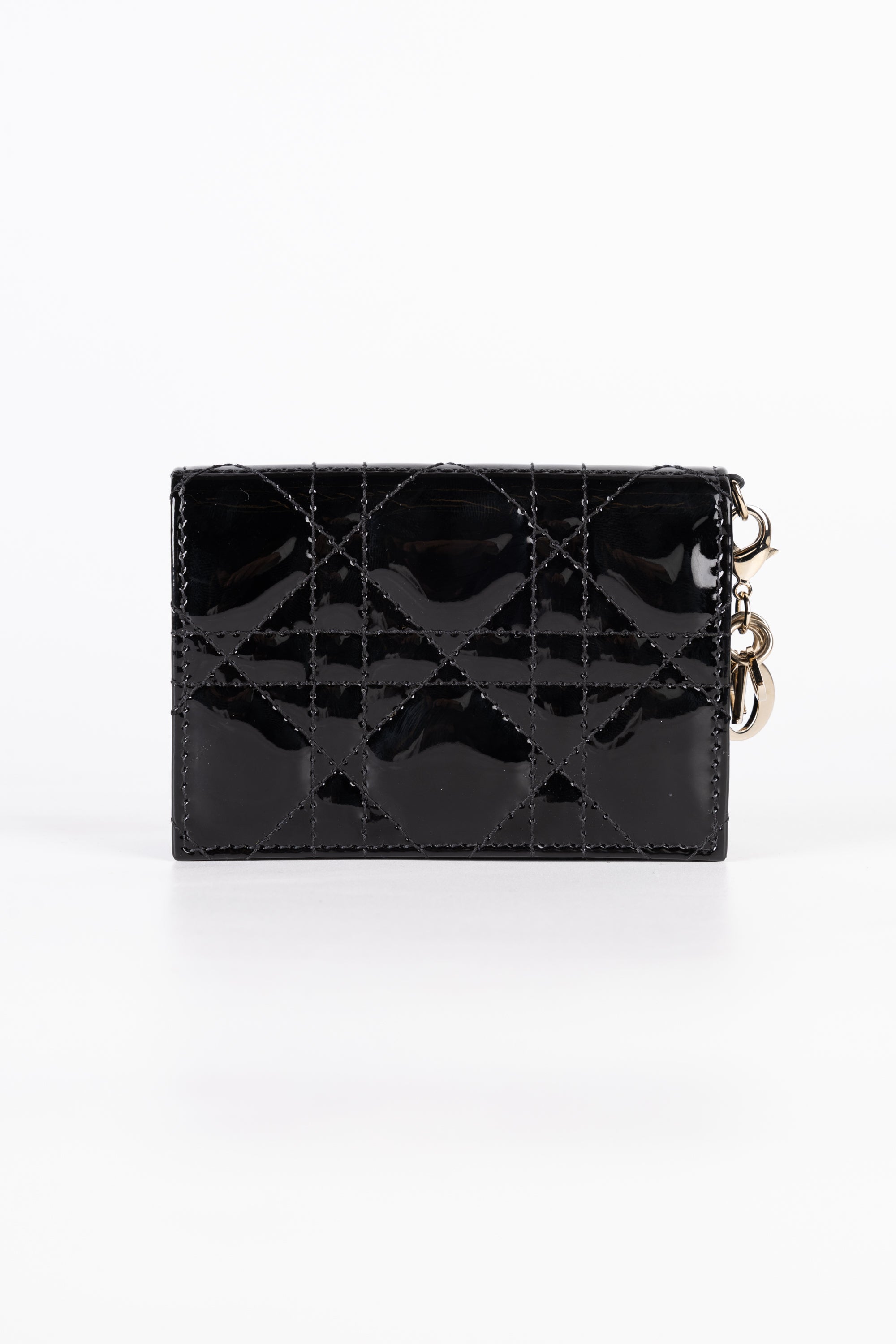 Dior Portacarte Bloom Lady in Vernice Nero