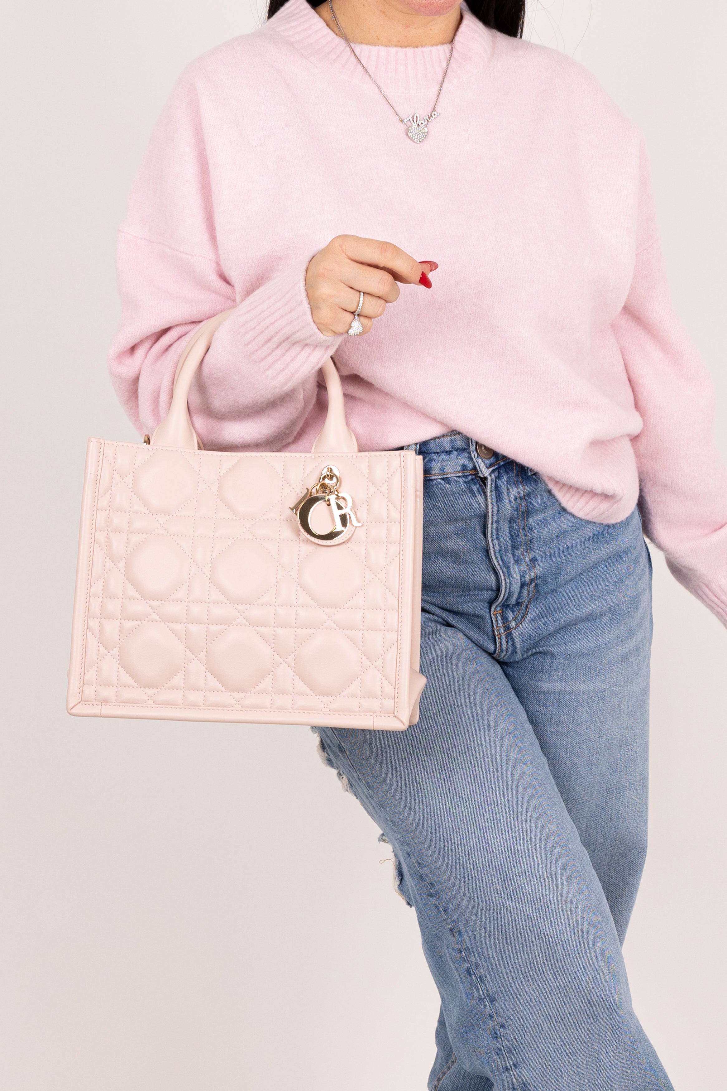 Dior Book Tote Piccola Rosa