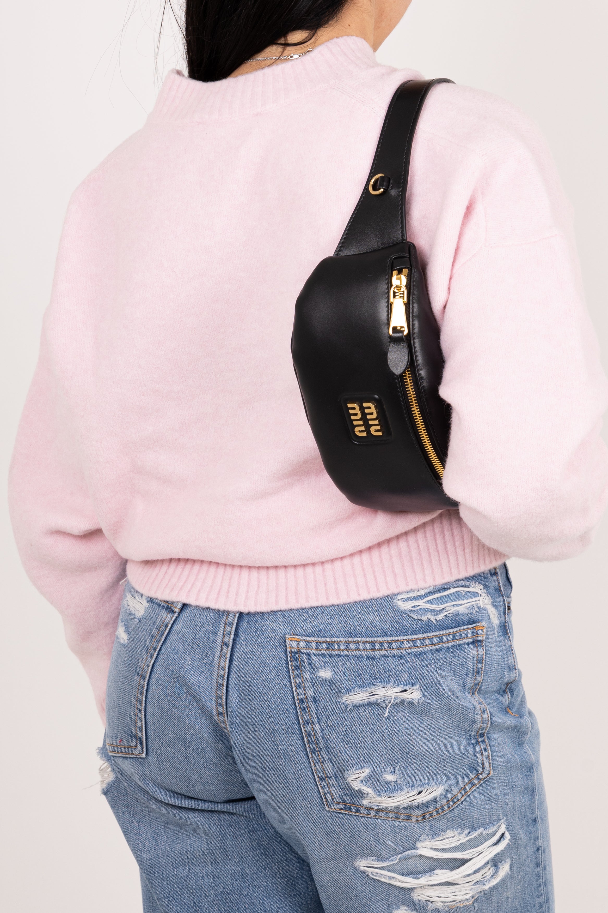 Miu Miu Marsupio Piccolo in pelle Nero