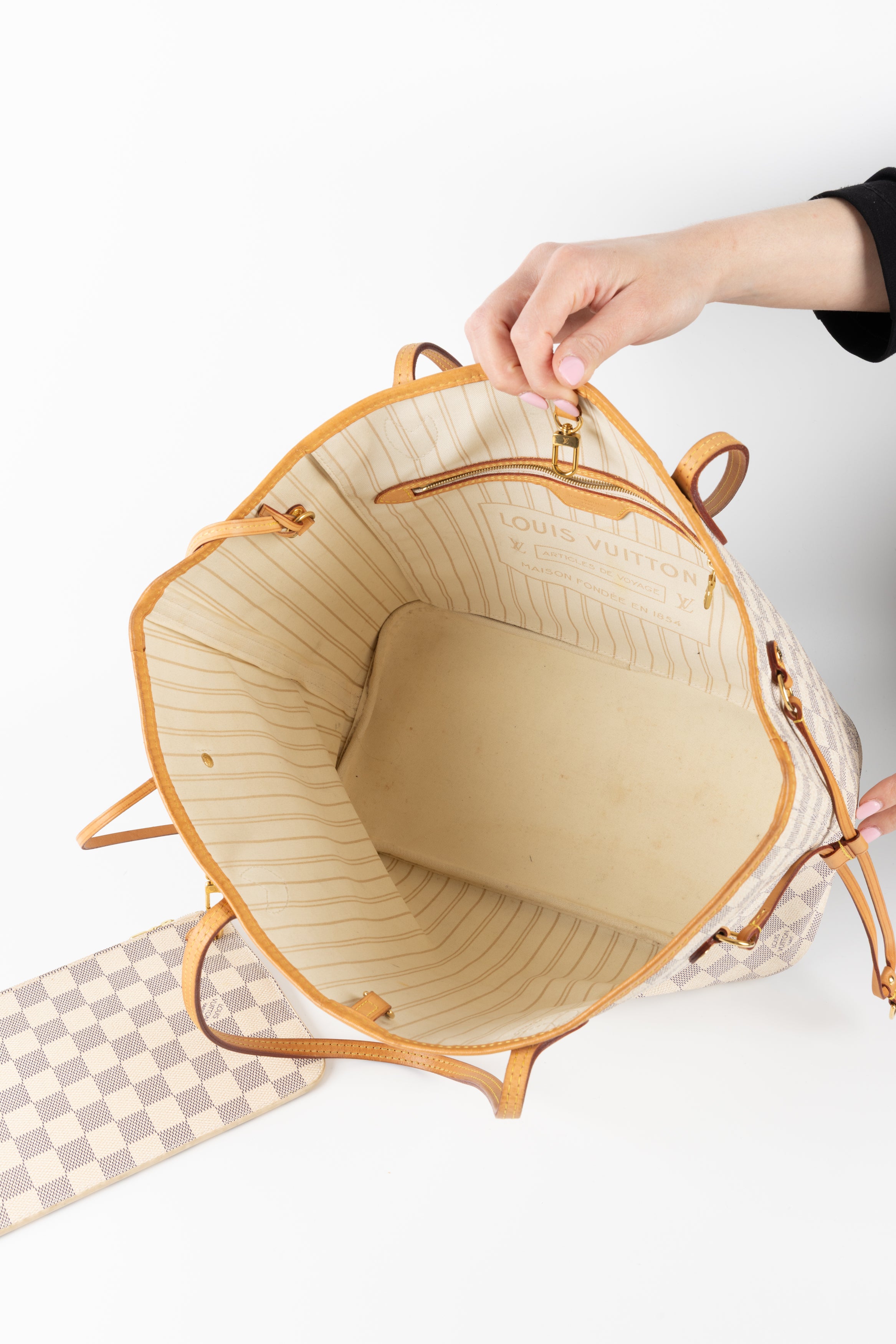 LOUIS VUITTON NEVERFULL DAMIER BIANCA MM