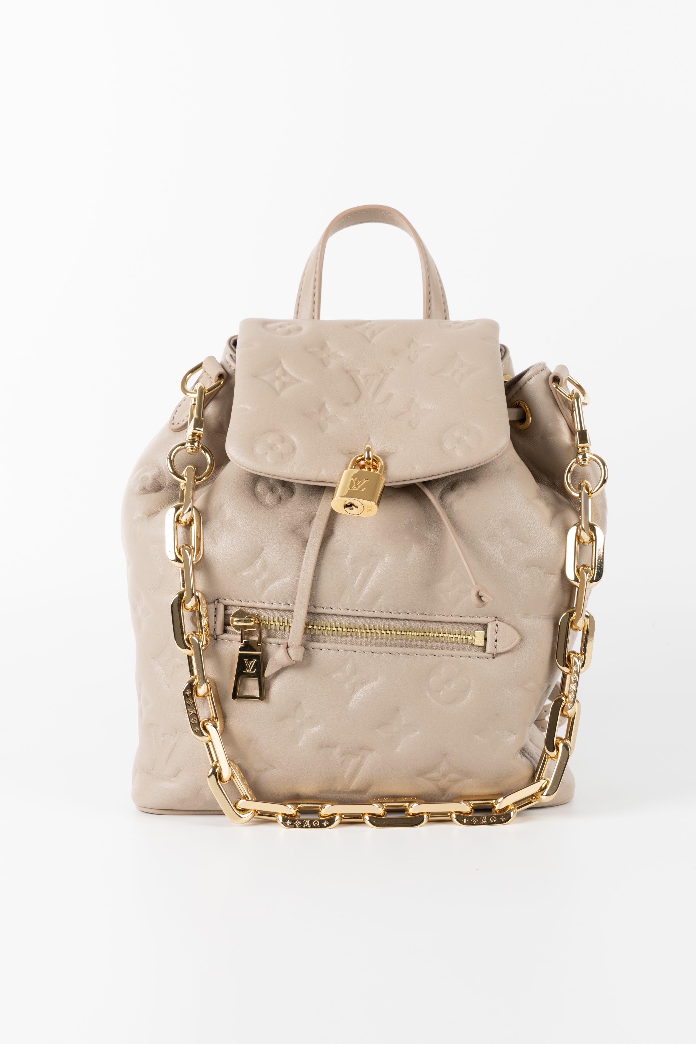 LOUIS VUITTON ZAINO COUSSIN BEIGE