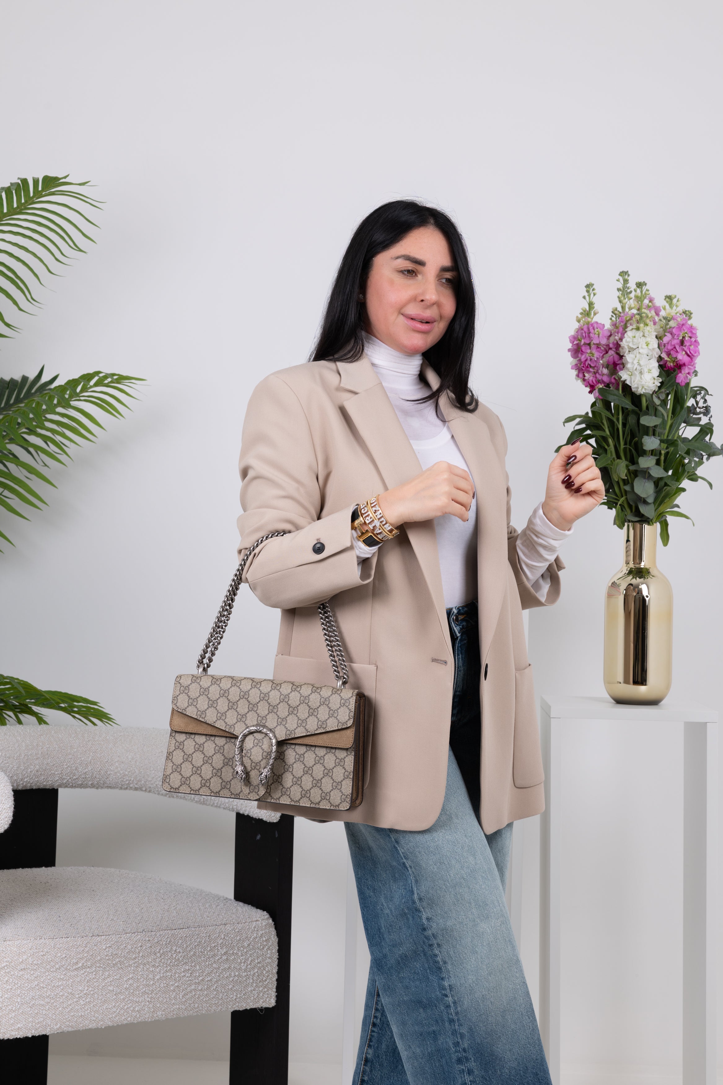 GUCCI DIONYSUS BEIGE IN TELA GG