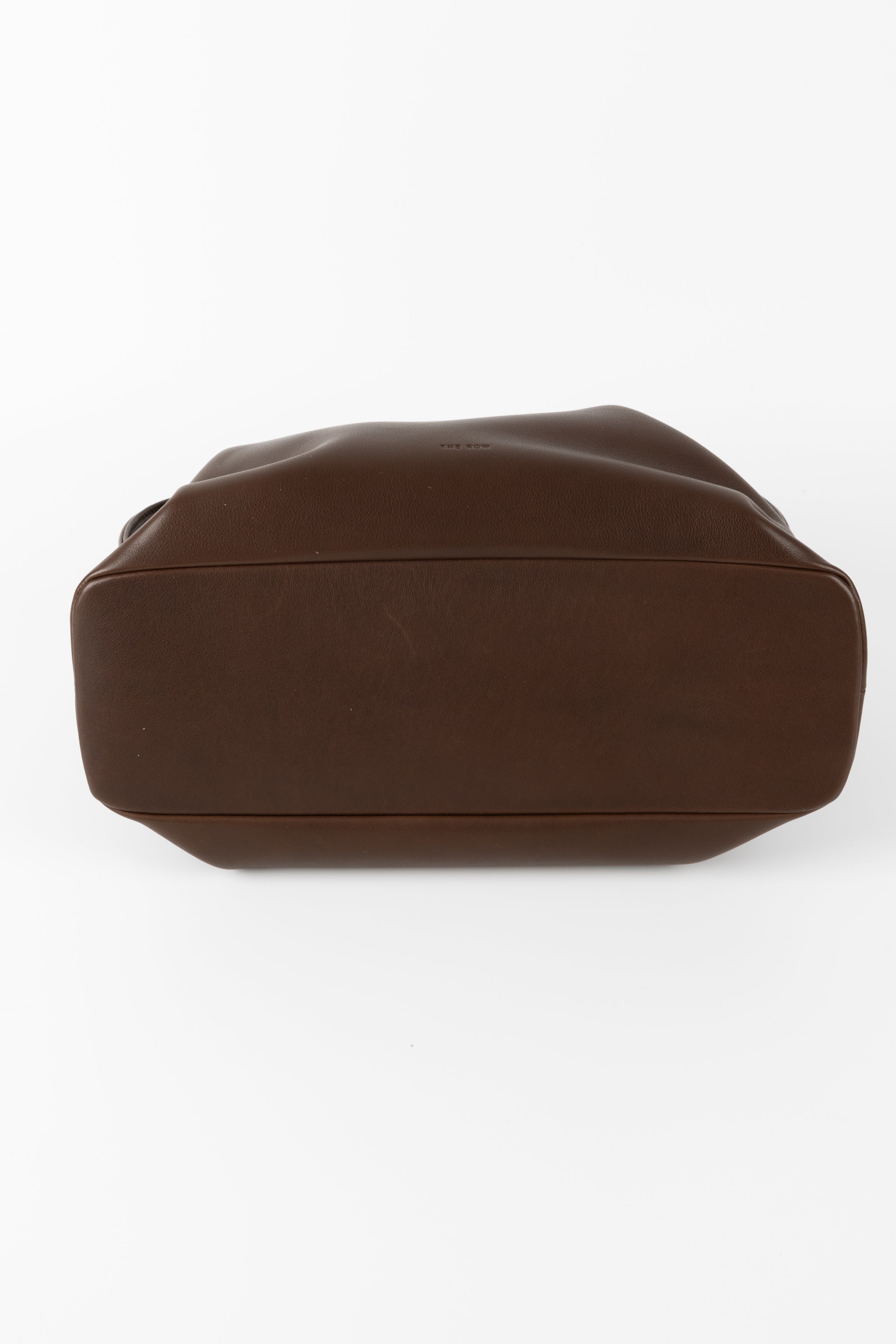 THE ROW BORSA AGNES 12 MEDIUM IN PELLE MARRONE