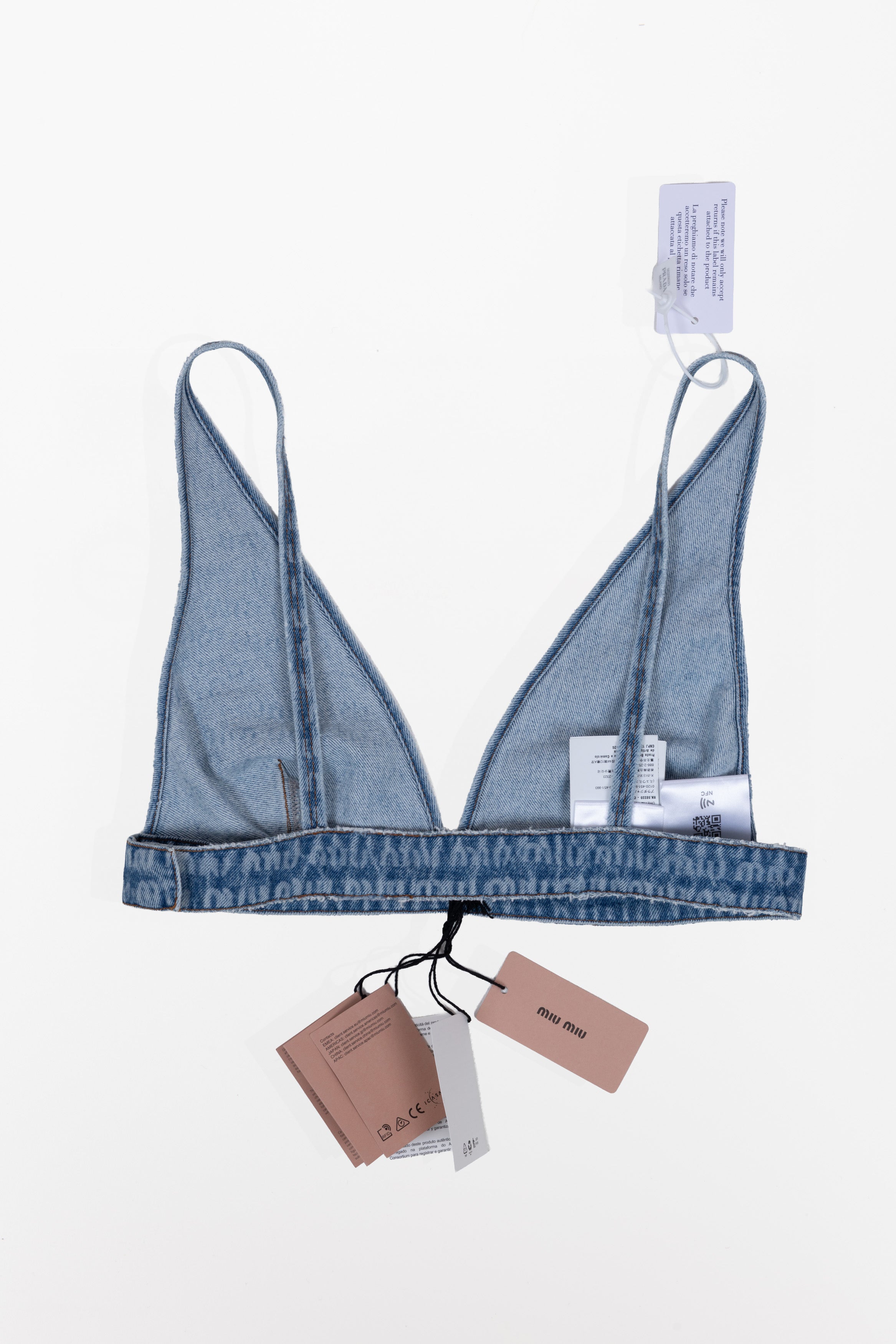 MIU MIU BRALETTE JEANS