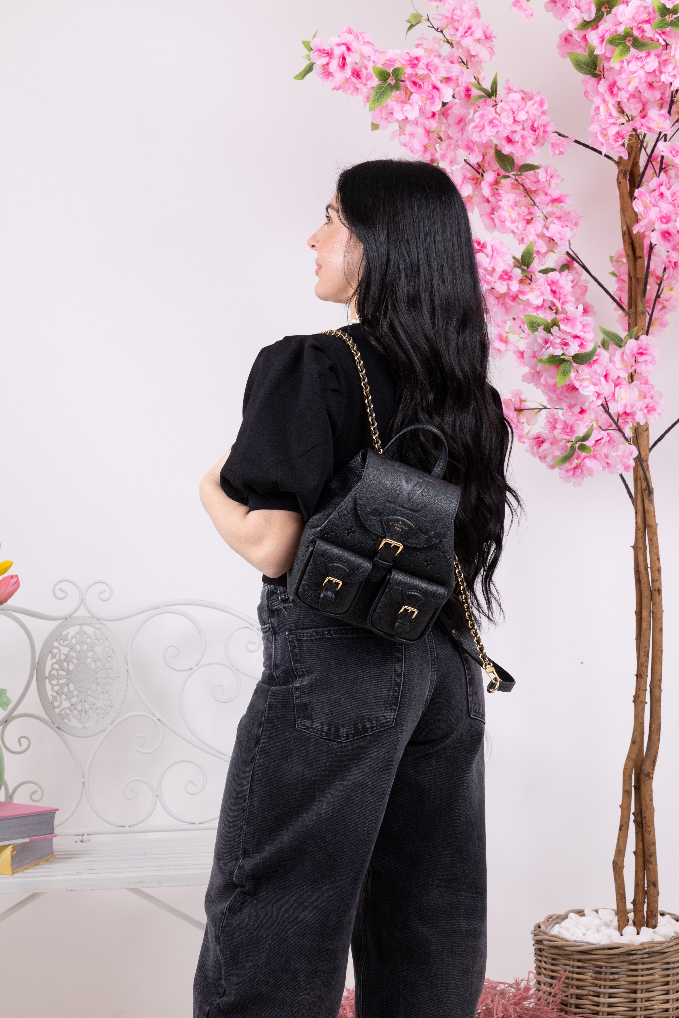 LOUIS VUITTON ZAINO BACKUP NERO