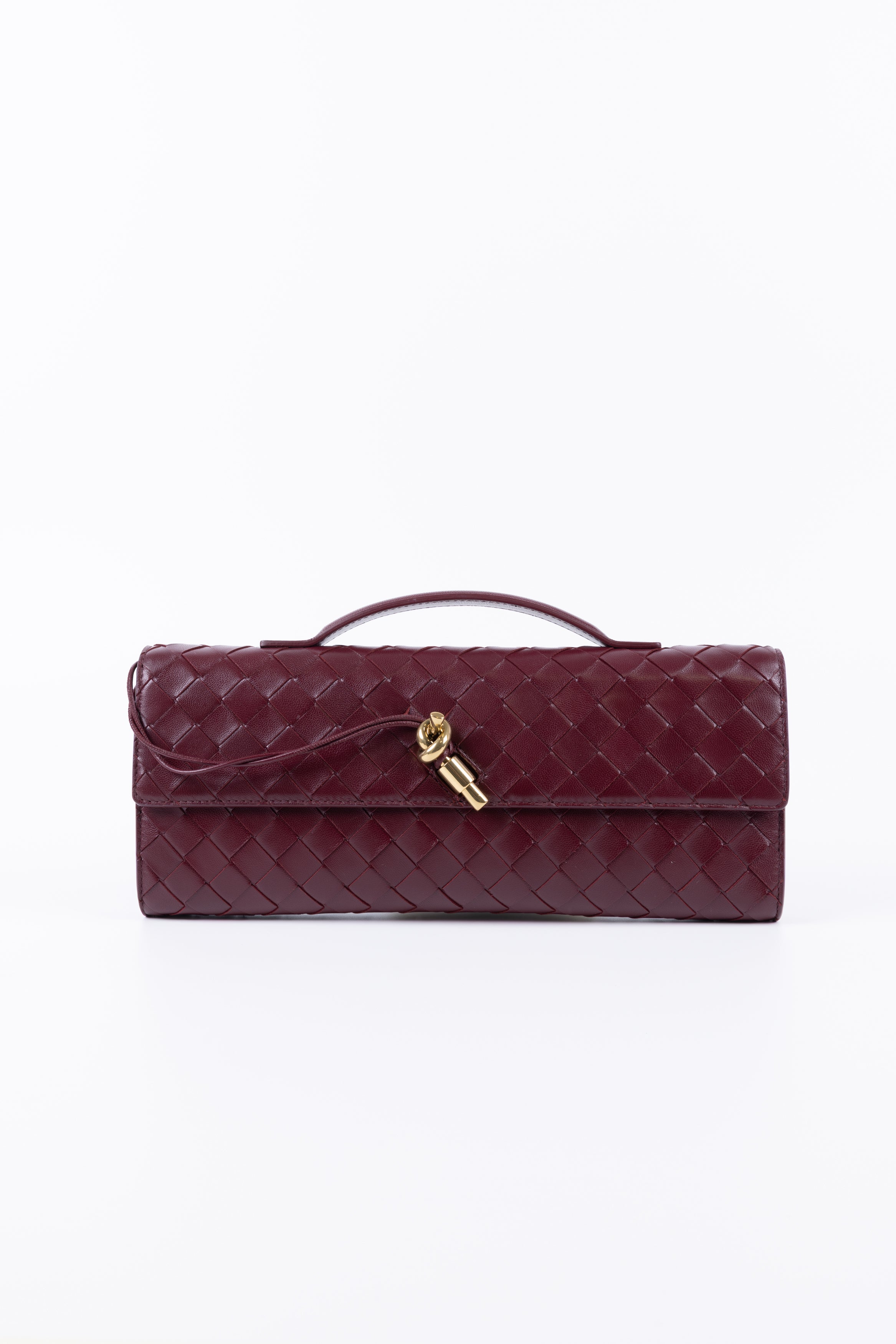 BOTTEGA VENETA ANDIAMO CLUTCH BAROLO