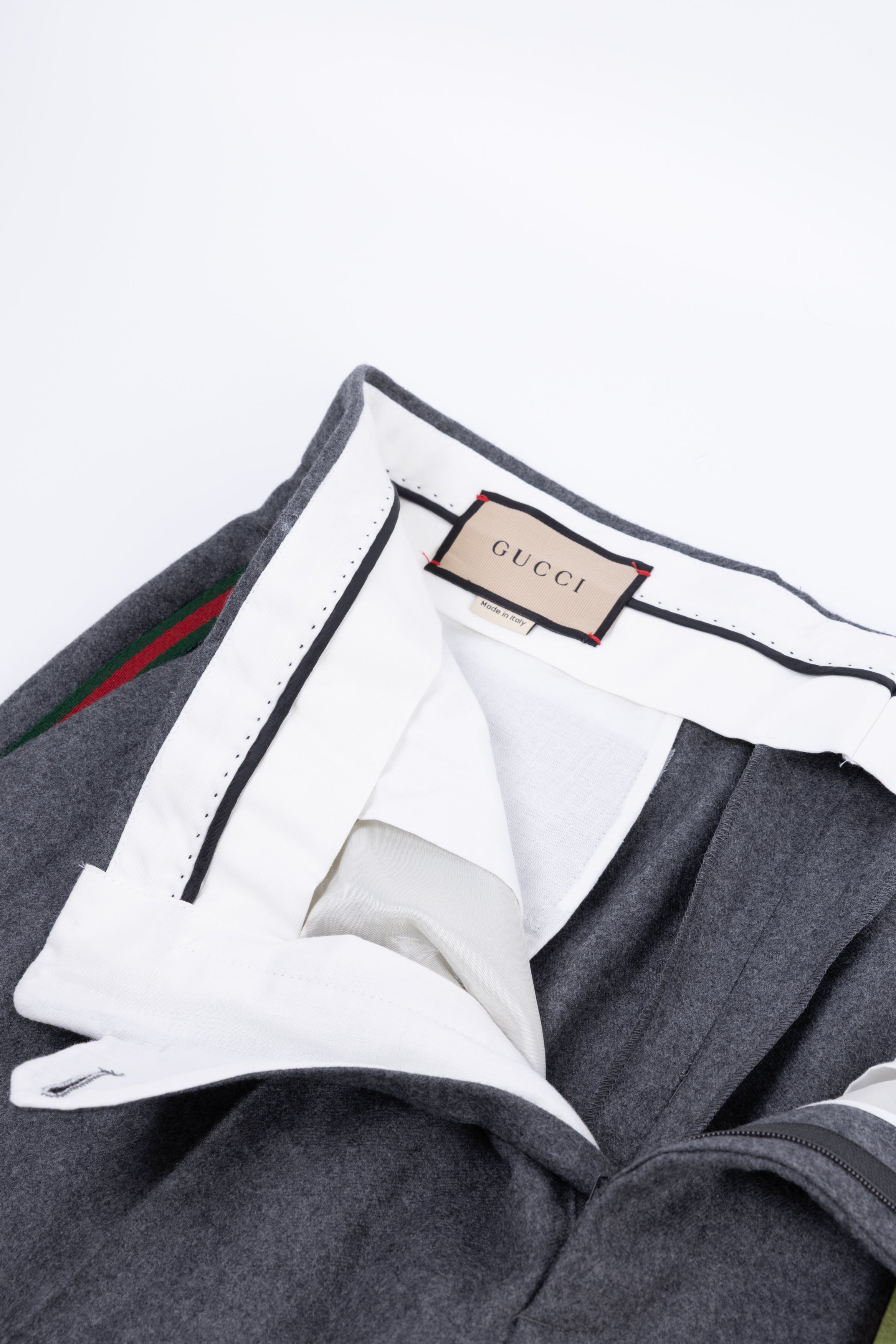 gucci pantalone grigio gg