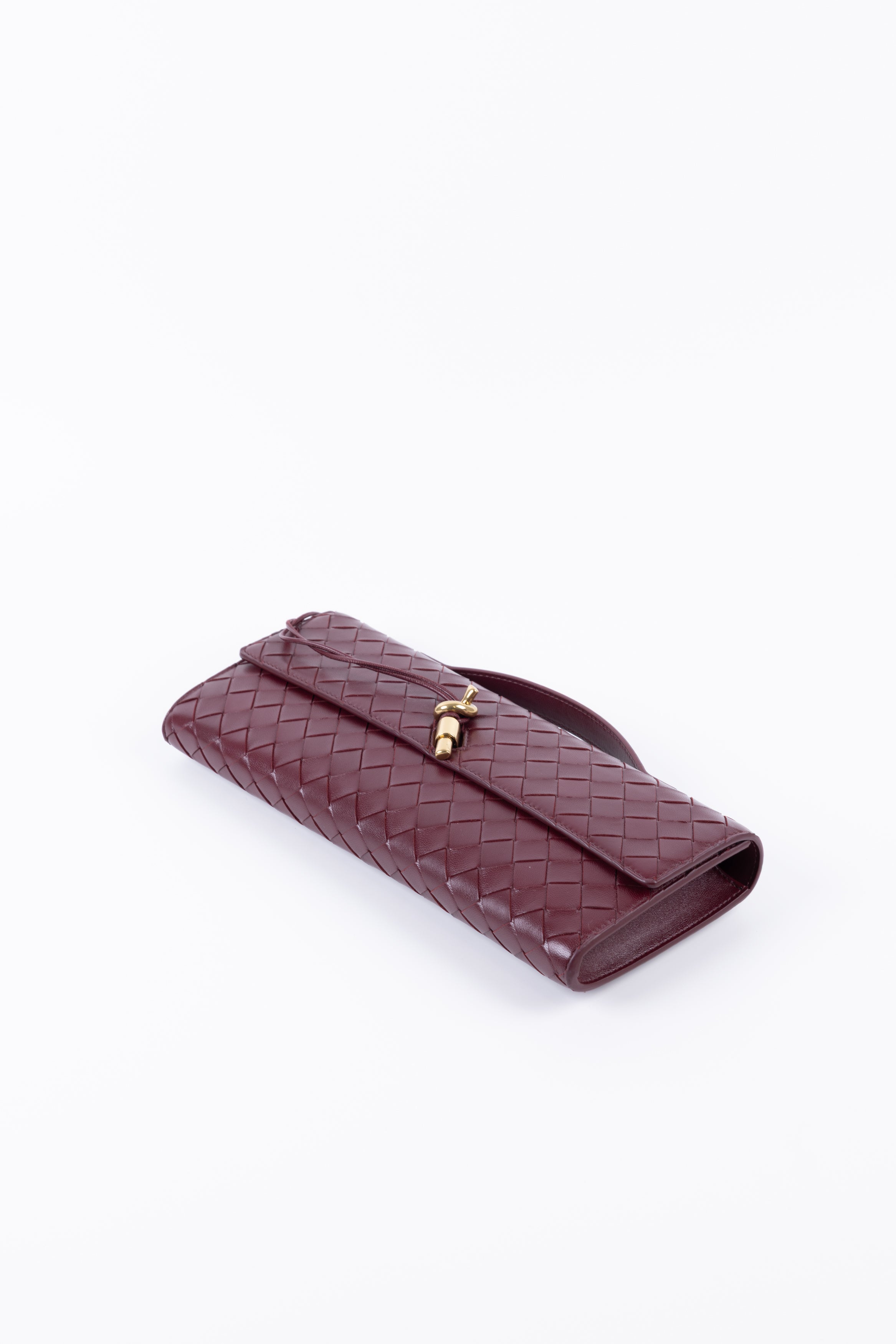 BOTTEGA VENETA ANDIAMO CLUTCH BAROLO